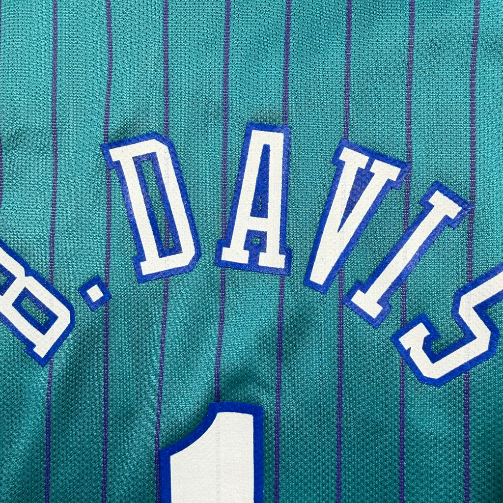 Baron Davis Charlotte Hornets Vintage Champion NBA Jersey - 40/Medium
