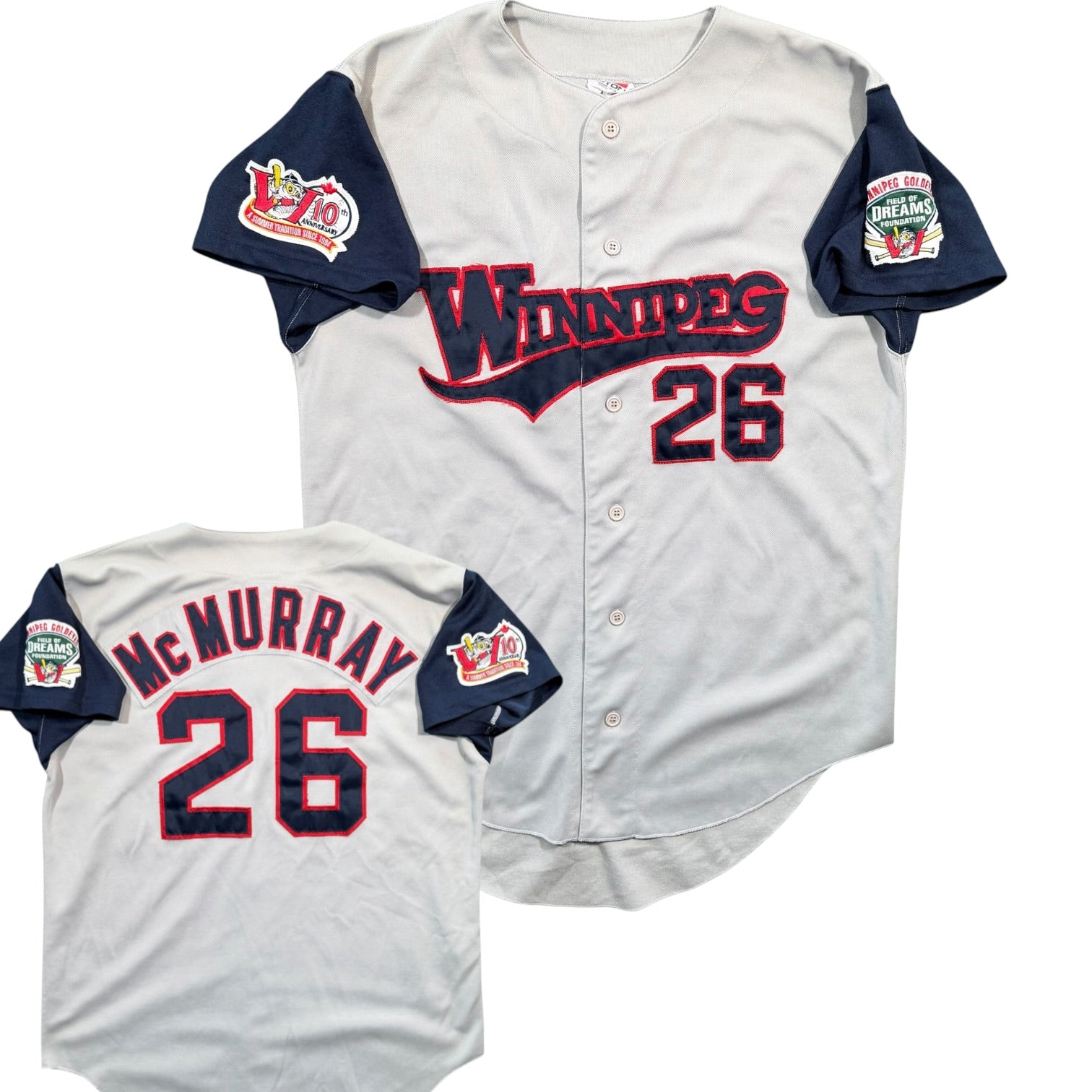 Jake McMurray Winnipeg Goldeyes 2003 Game Worn Jersey - XL