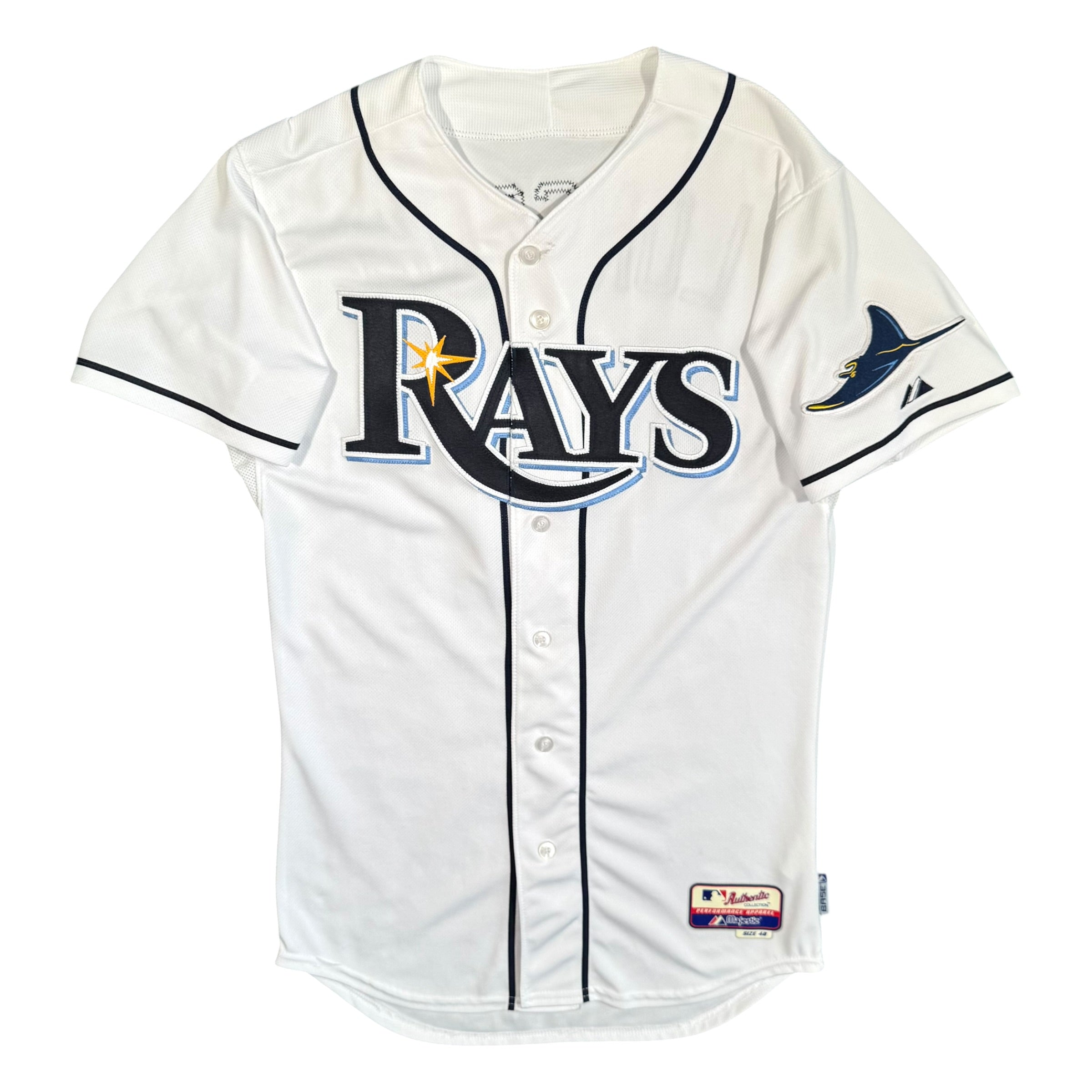 Evan Longoria Tampa Bay Rays Authentic Majestic MLB Jersey - 40/Medium