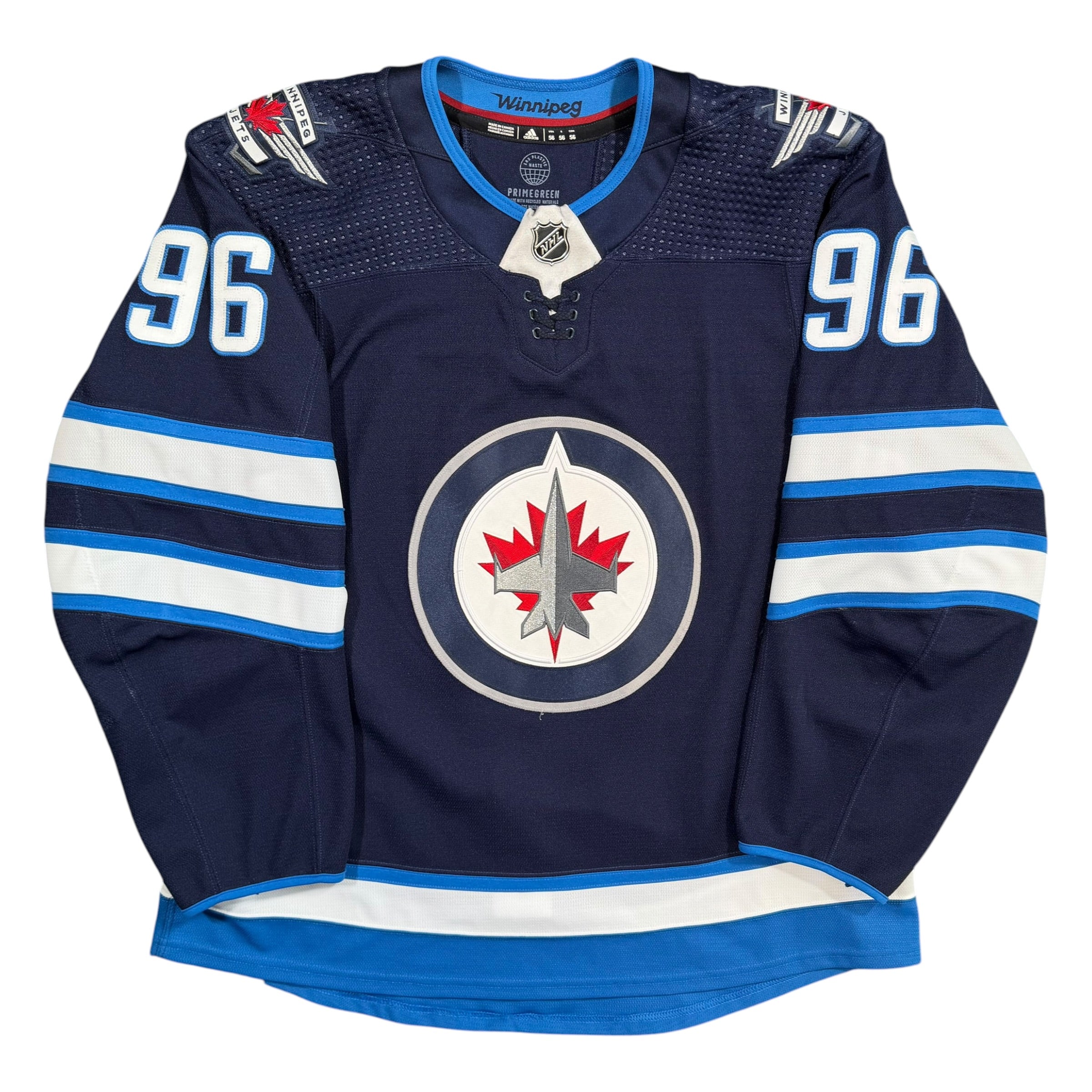 Tyler Boland Winnipeg Jets 2021/22 Game Issued MIC Authentic Adidas NHL Jersey - 56/XXL