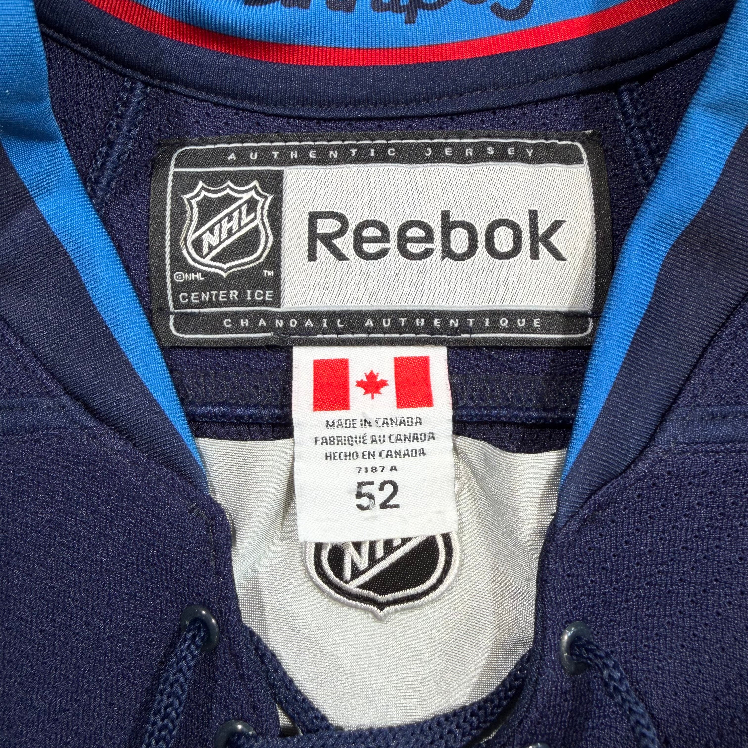 Tobias Enstrom Winnipeg Jets Signed MIC Reebok Authentic NHL Jersey - 52/Large