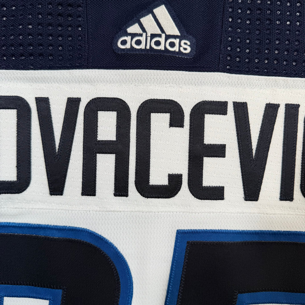Johnathan Kovacevic Winnipeg Jets Game Issued MIC Authentic NHL Adidas Jersey - 58/3XL