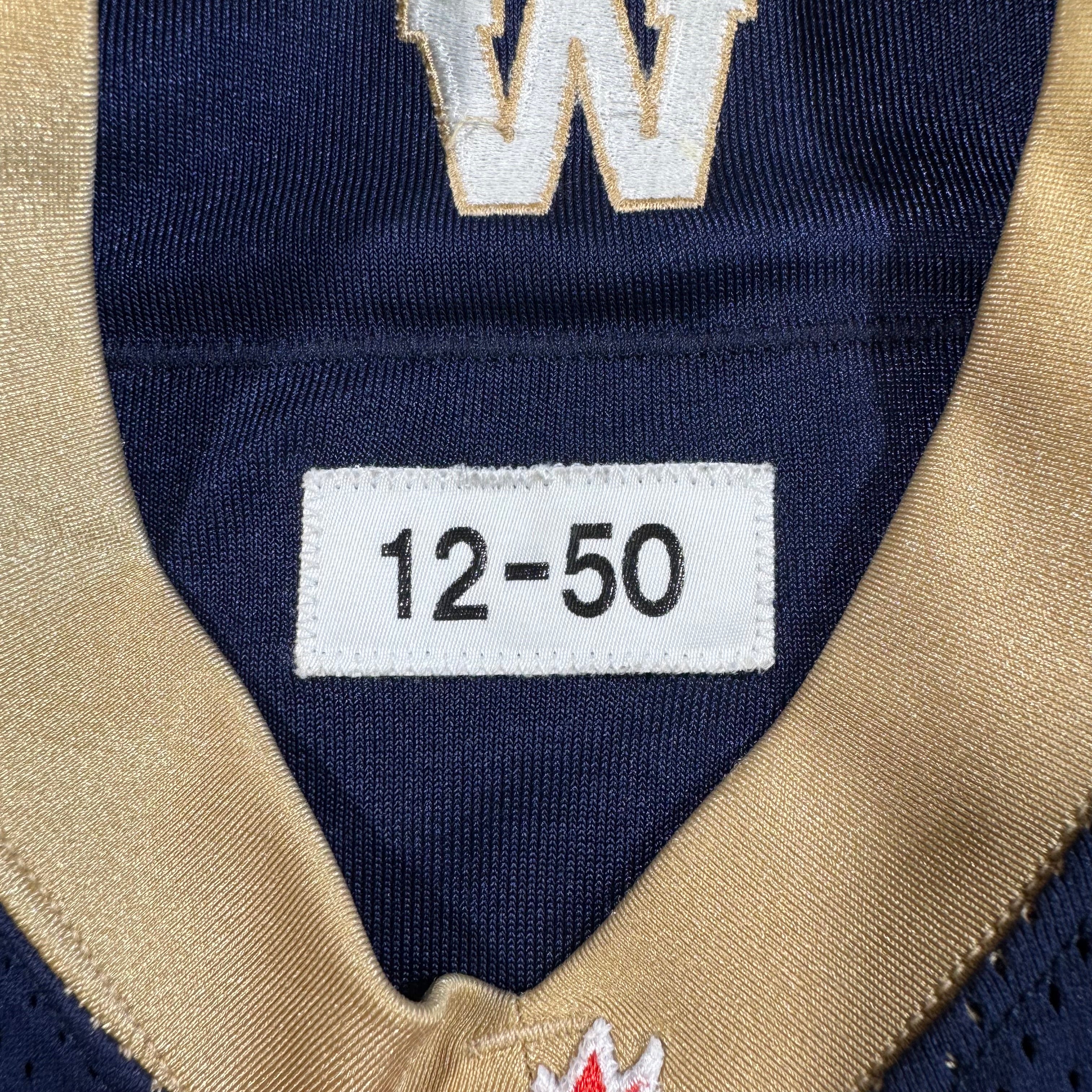 Drew Willy Winnipeg Blue Bombers Team Issued Signed Reebok CFL Jersey