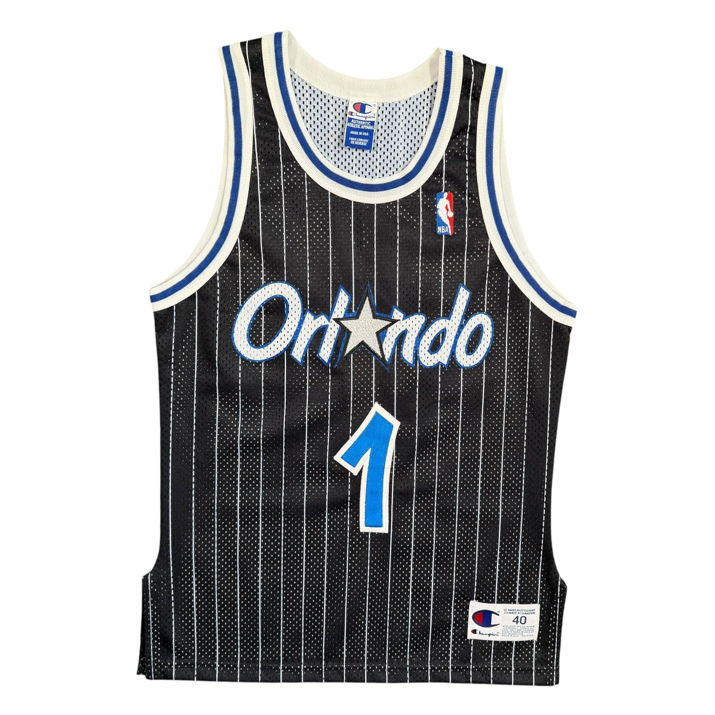 Penny Hardaway Orlando Magic Vintage Champion Authentic NBA Jersey - 40/Medium