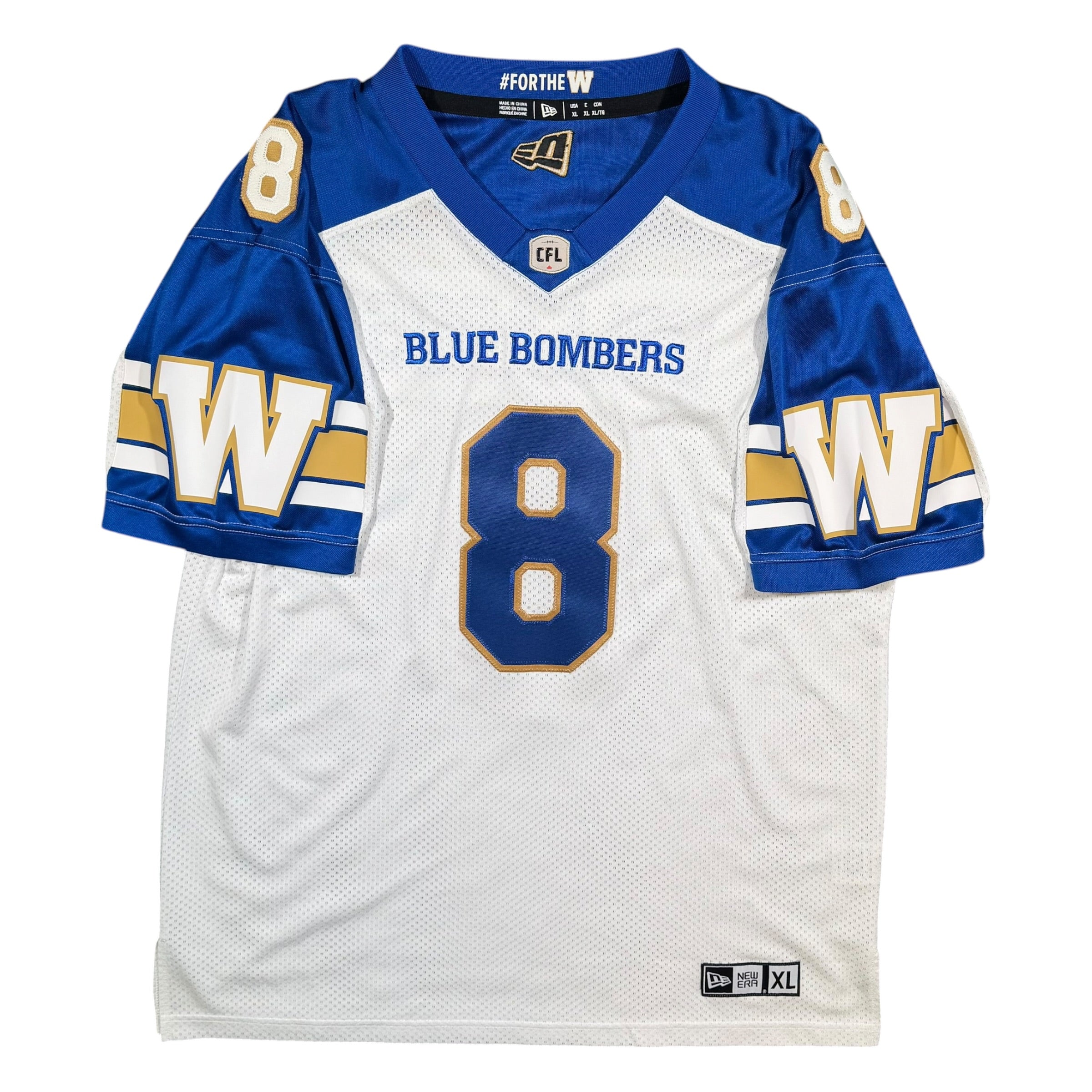 Zach Collaros Winnipeg Blue Bombers New Era CFL Football Jersey - XL