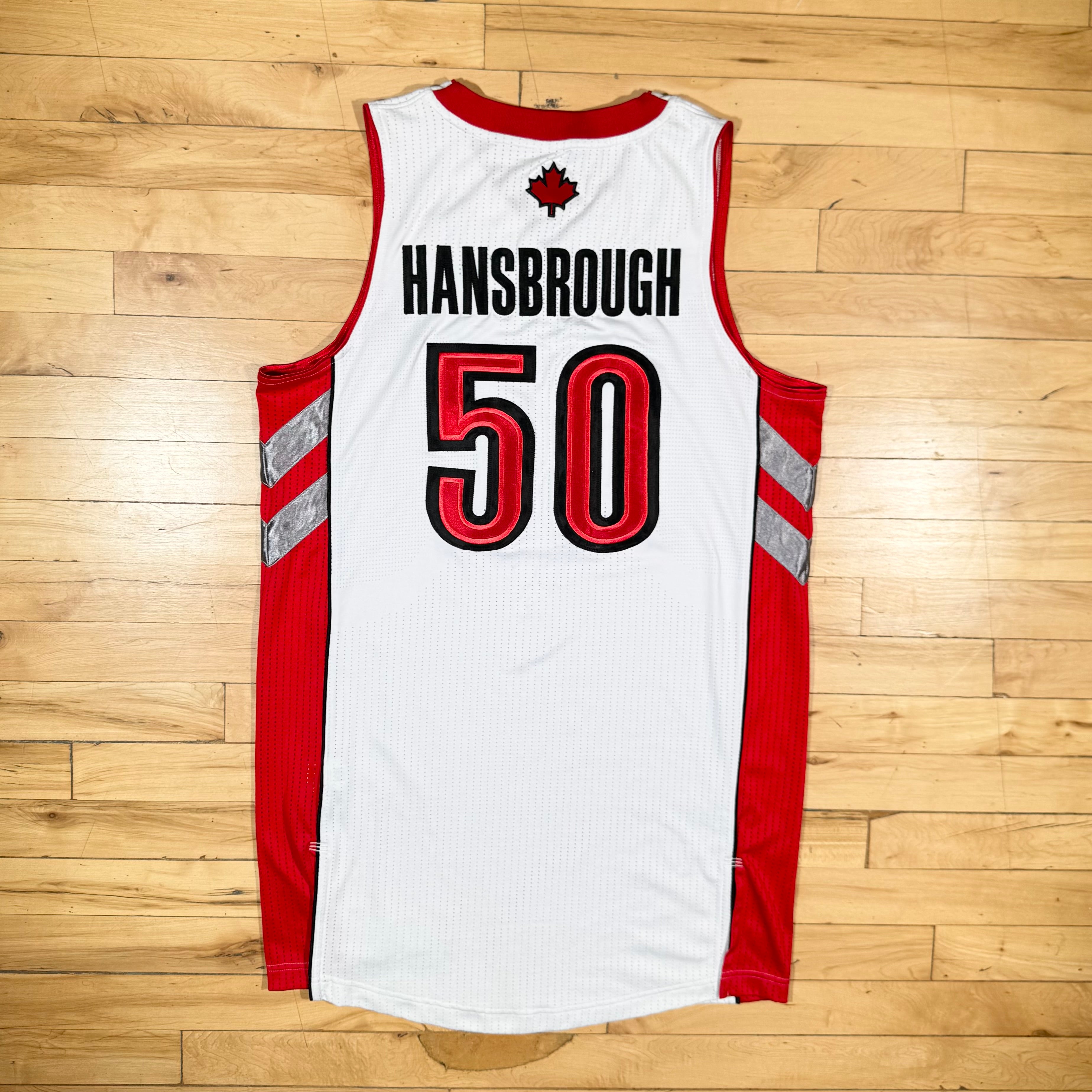 Tyler Hansbrough Toronto Raptors Adidas Rev 30 Authentic NBA Jersey Size Large