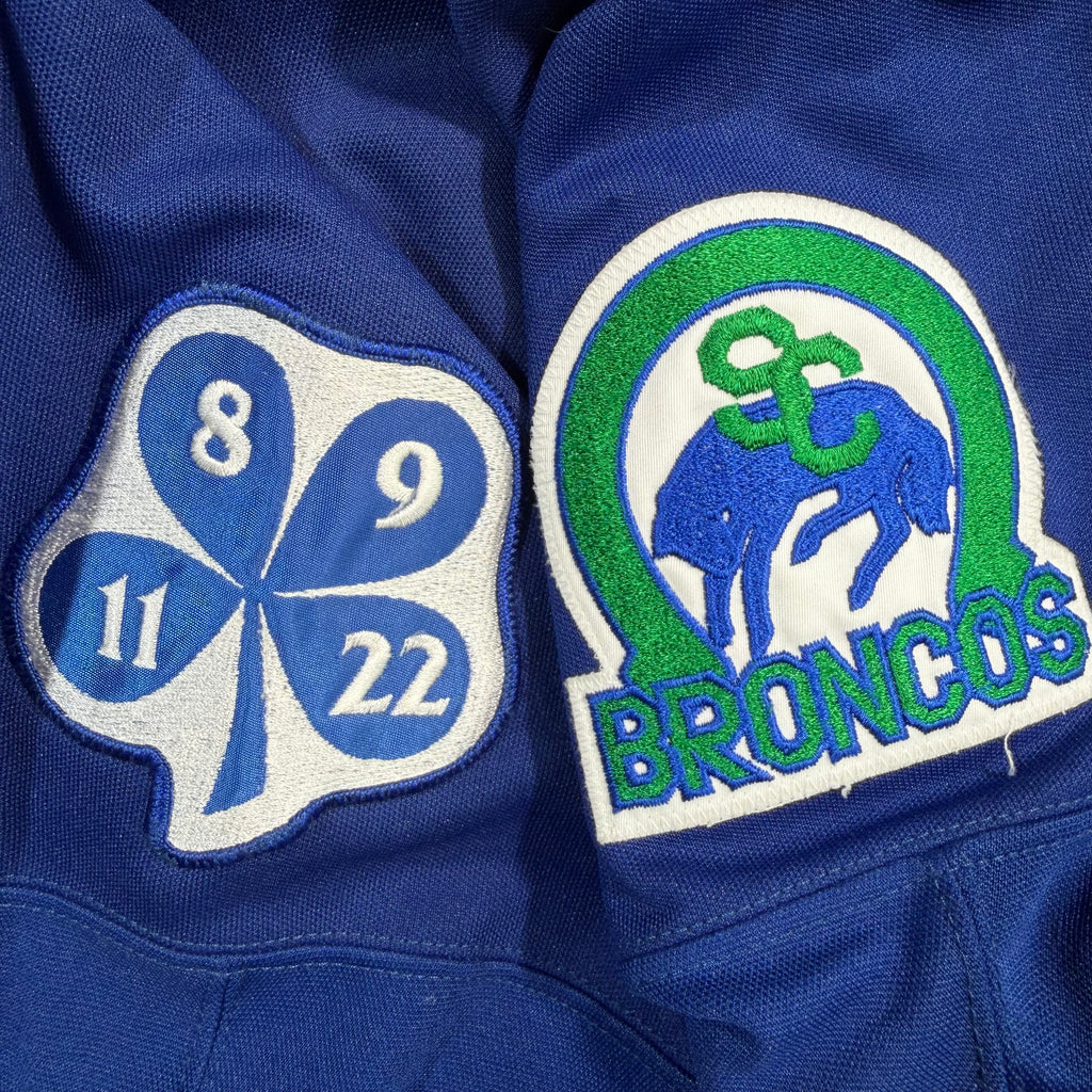 Myles Rumsey Swift Current Broncos Game Worn Nike WHL Jersey