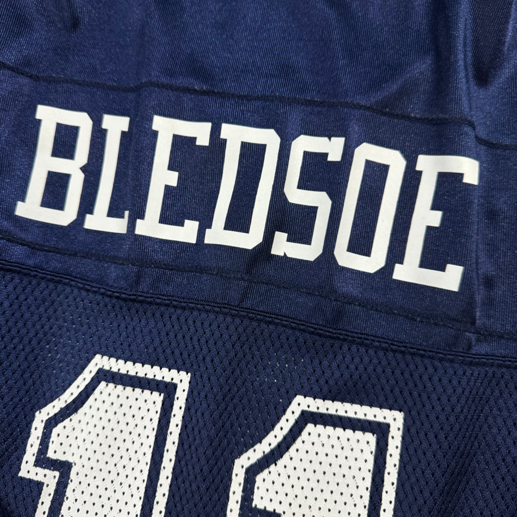 Drew Bledsoe Dallas Cowboys Vintage Reebok NFL Football Jersey Size Medium