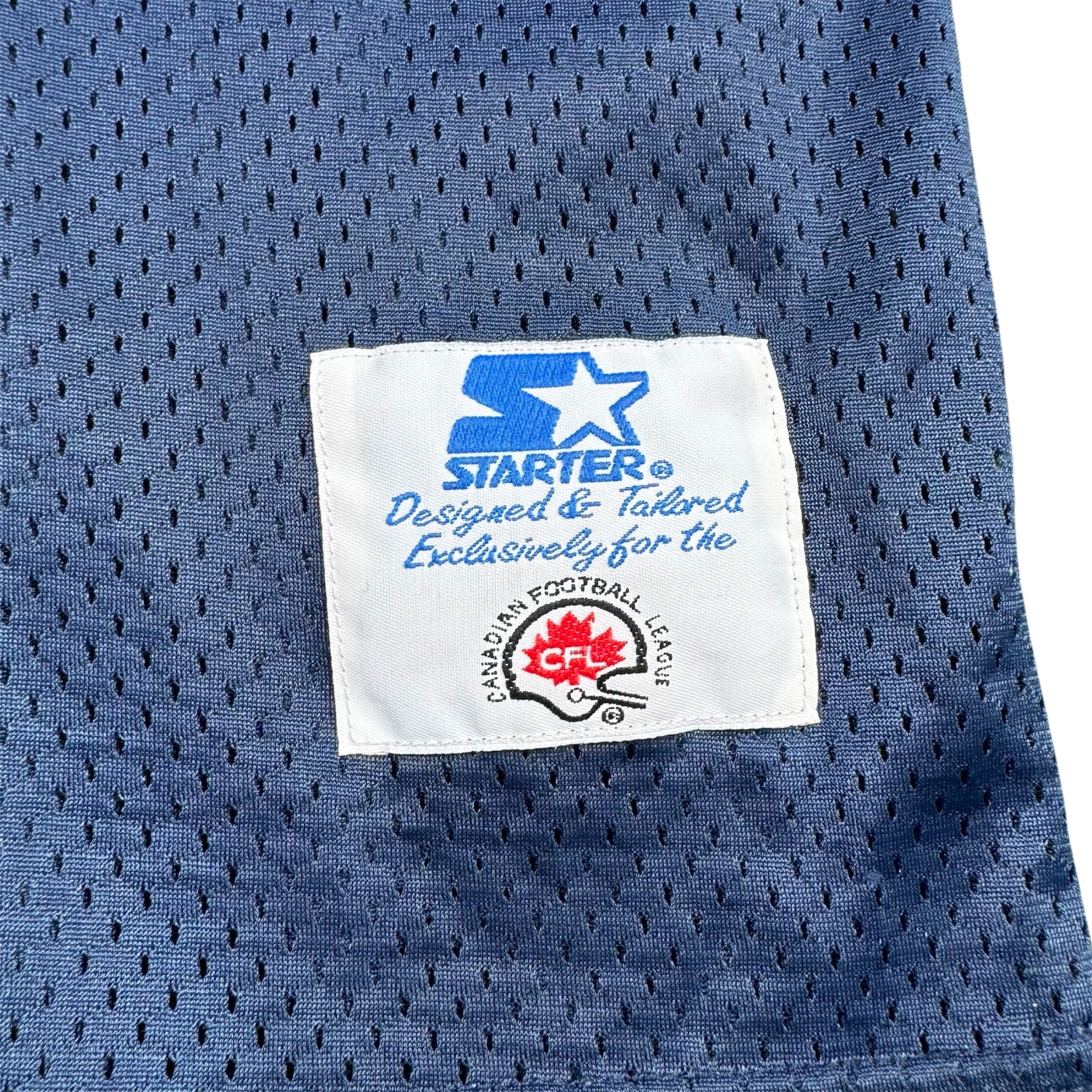 Sean Millington Winnipeg Blue Bombers Signed Vintage Starter CFL Jersey Size XL