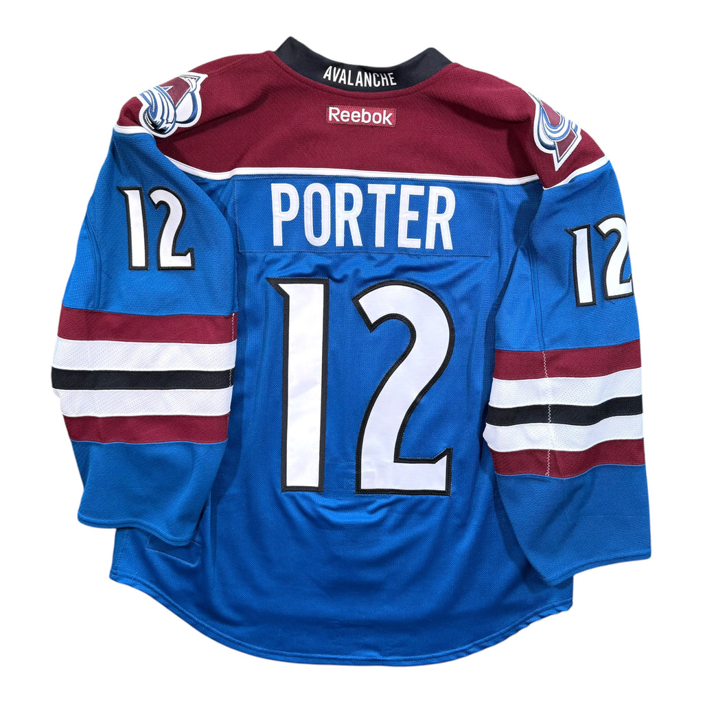 Kevin Porter Colorado Avalanche Alternate 2011/12 Game Worn Reebok NHL Jersey COA