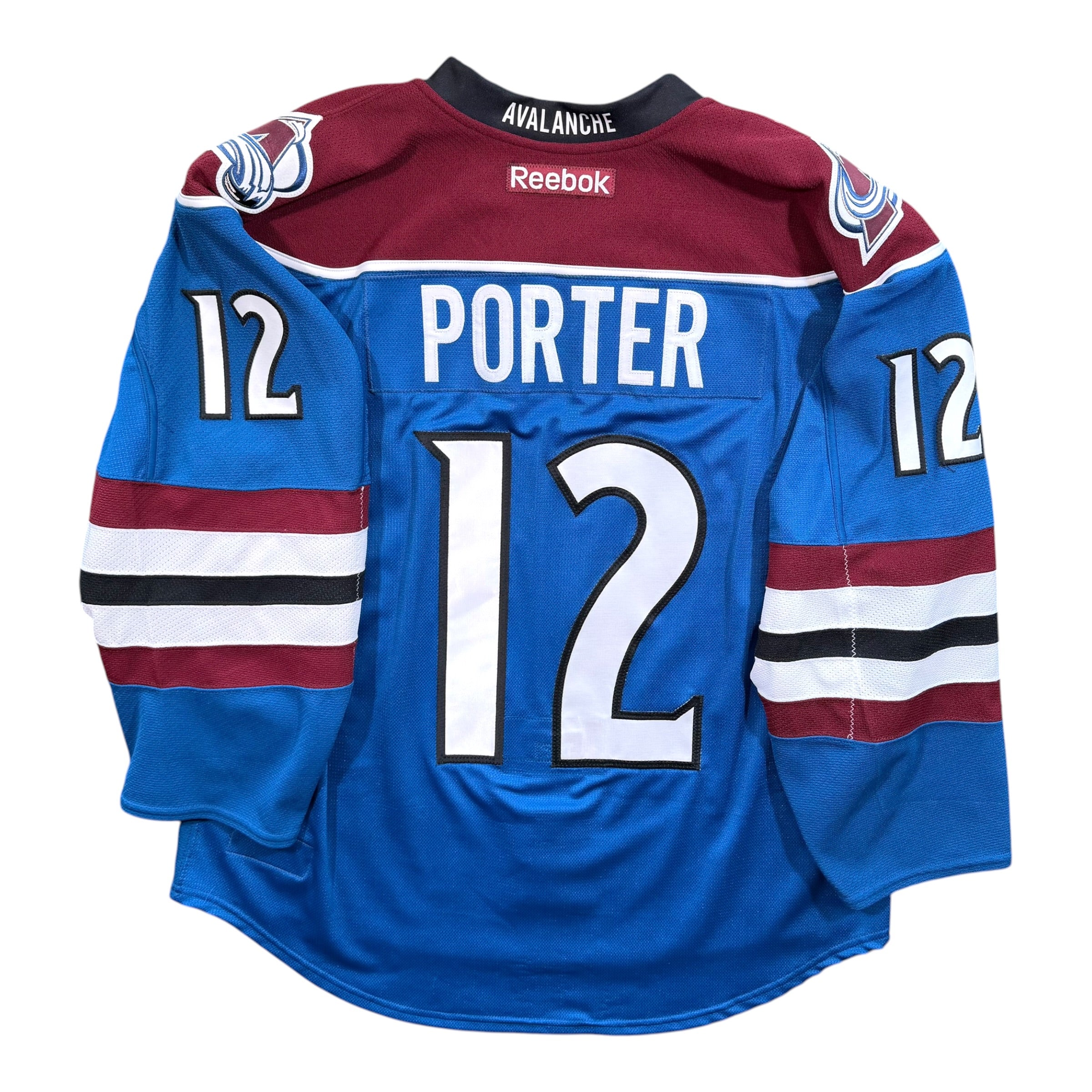 Kevin Porter Colorado Avalanche Alternate 2011/12 Game Worn Reebok NHL Jersey COA