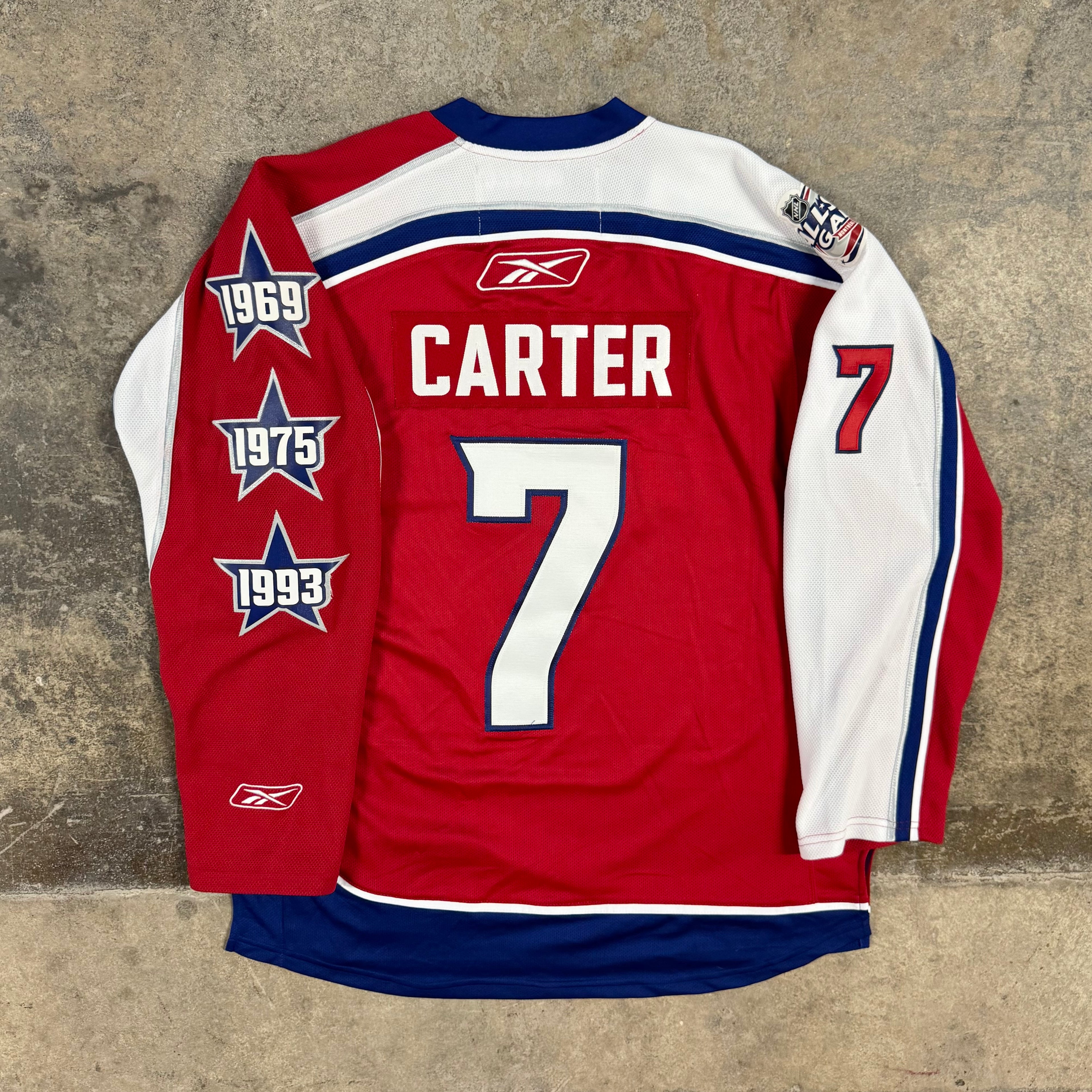 Jeff Carter 2009 All Star Vintage Reebok NHL Hockey Jersey Size Large