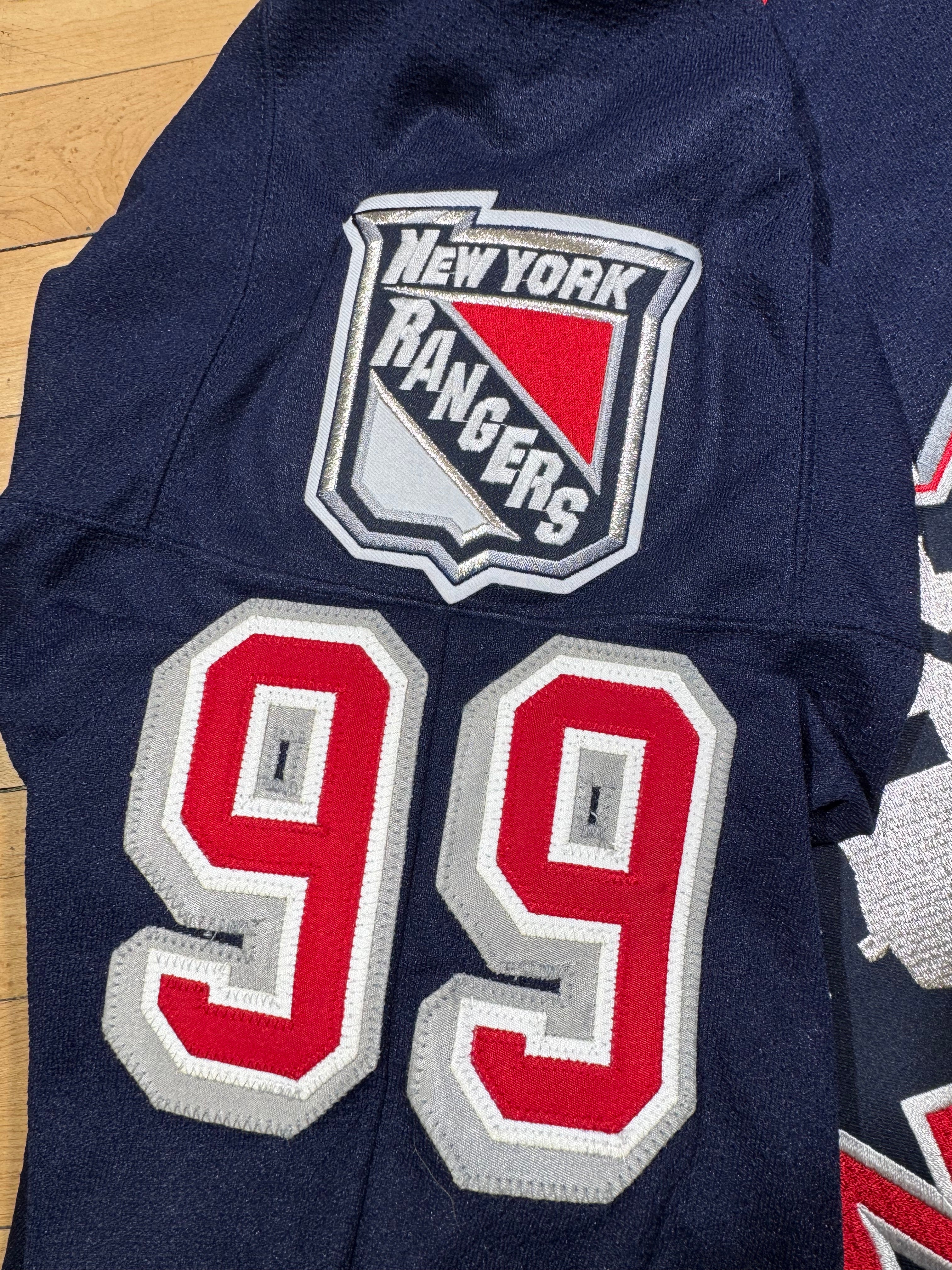 Wayne Gretzky New York Rangers Vintage CCM Liberty NHL Hockey Jersey Size XL