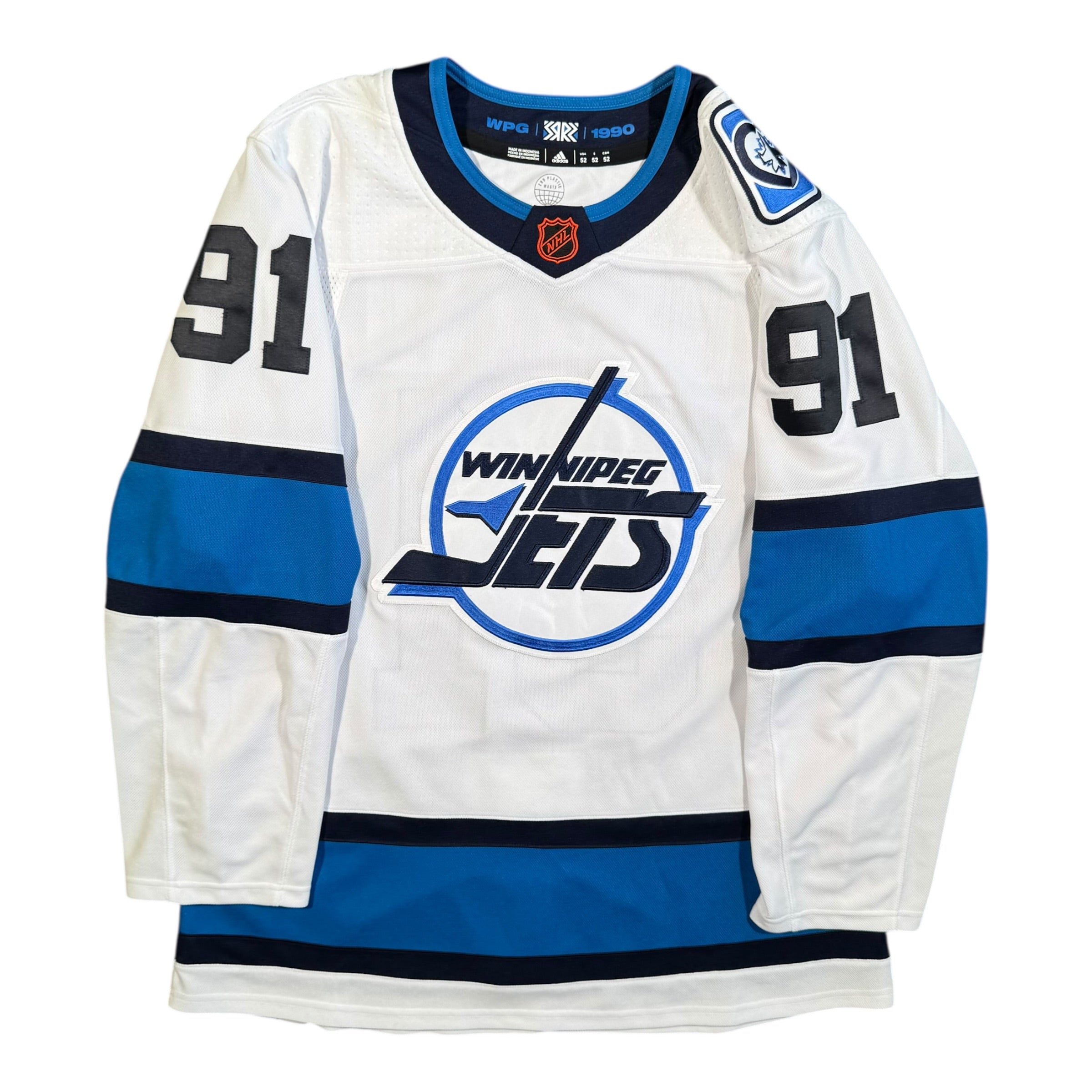 Cole Perfetti Winnipeg Jets Reverse Retro 2.0 Adidas NHL Jersey Size 52 Large