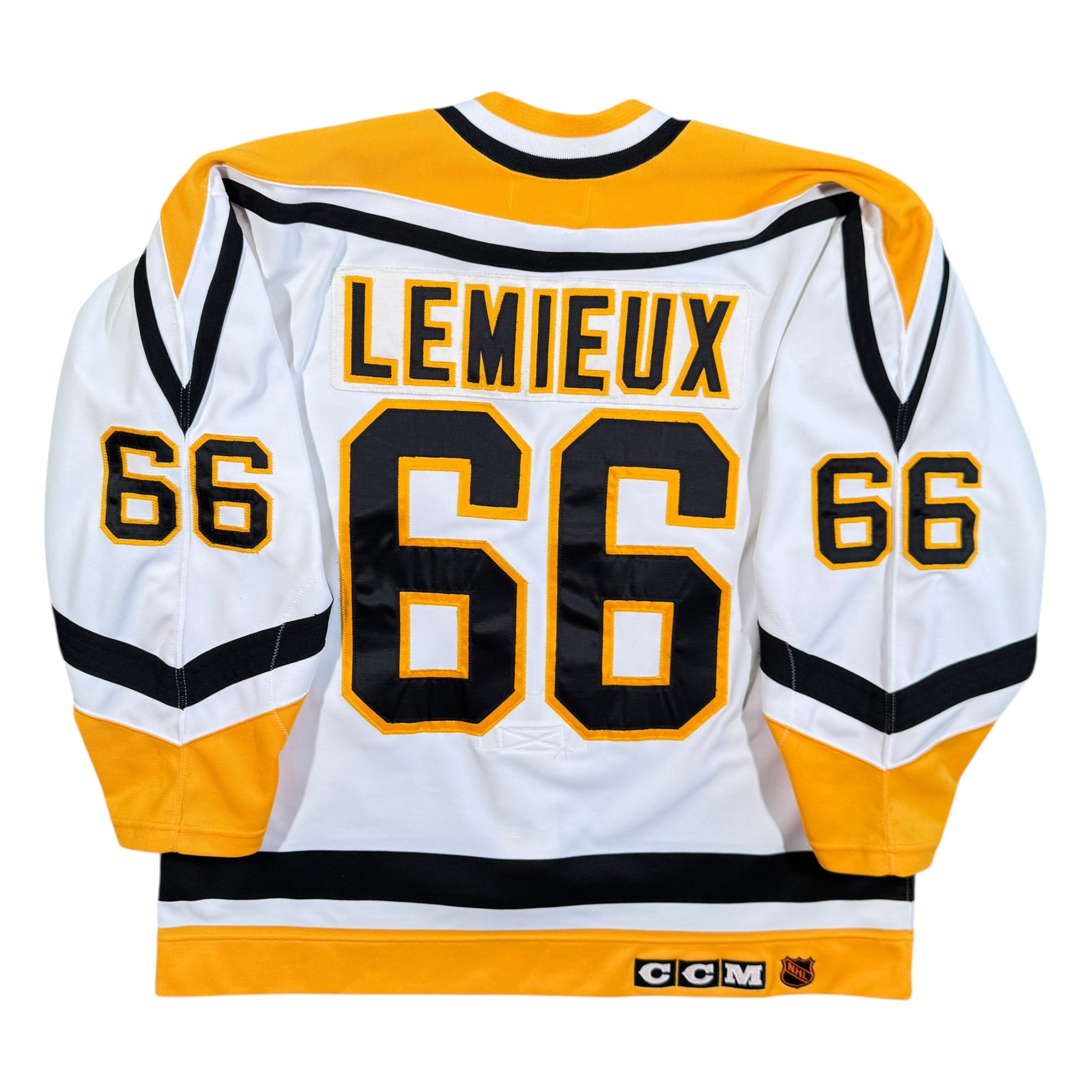 Mario Lemieux Pittsburgh Penguins Vintage CCM NHL Jersey Size 52