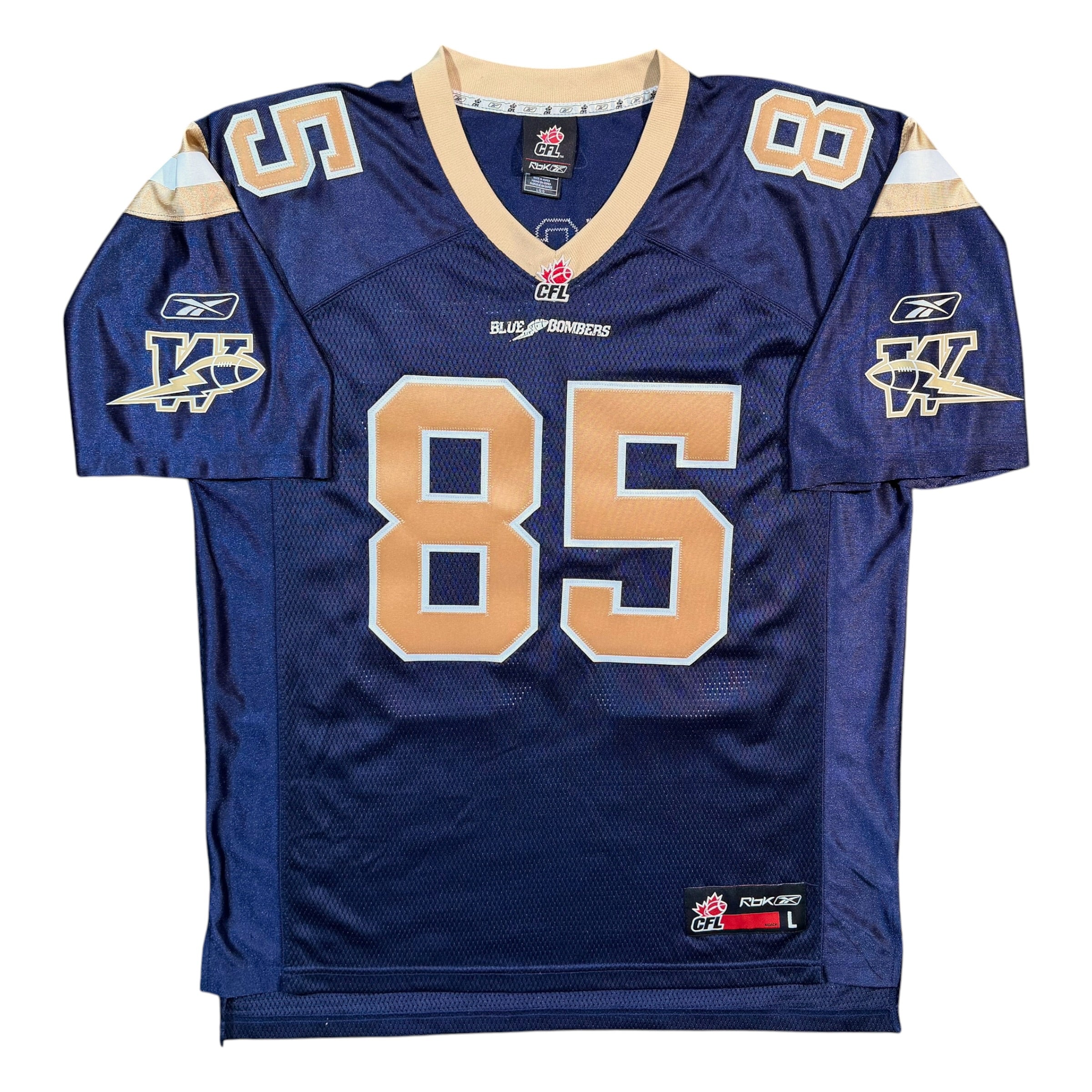Milt Stegall Winnipeg Blue Bombers Vintage Reebok CFL Jersey - Large