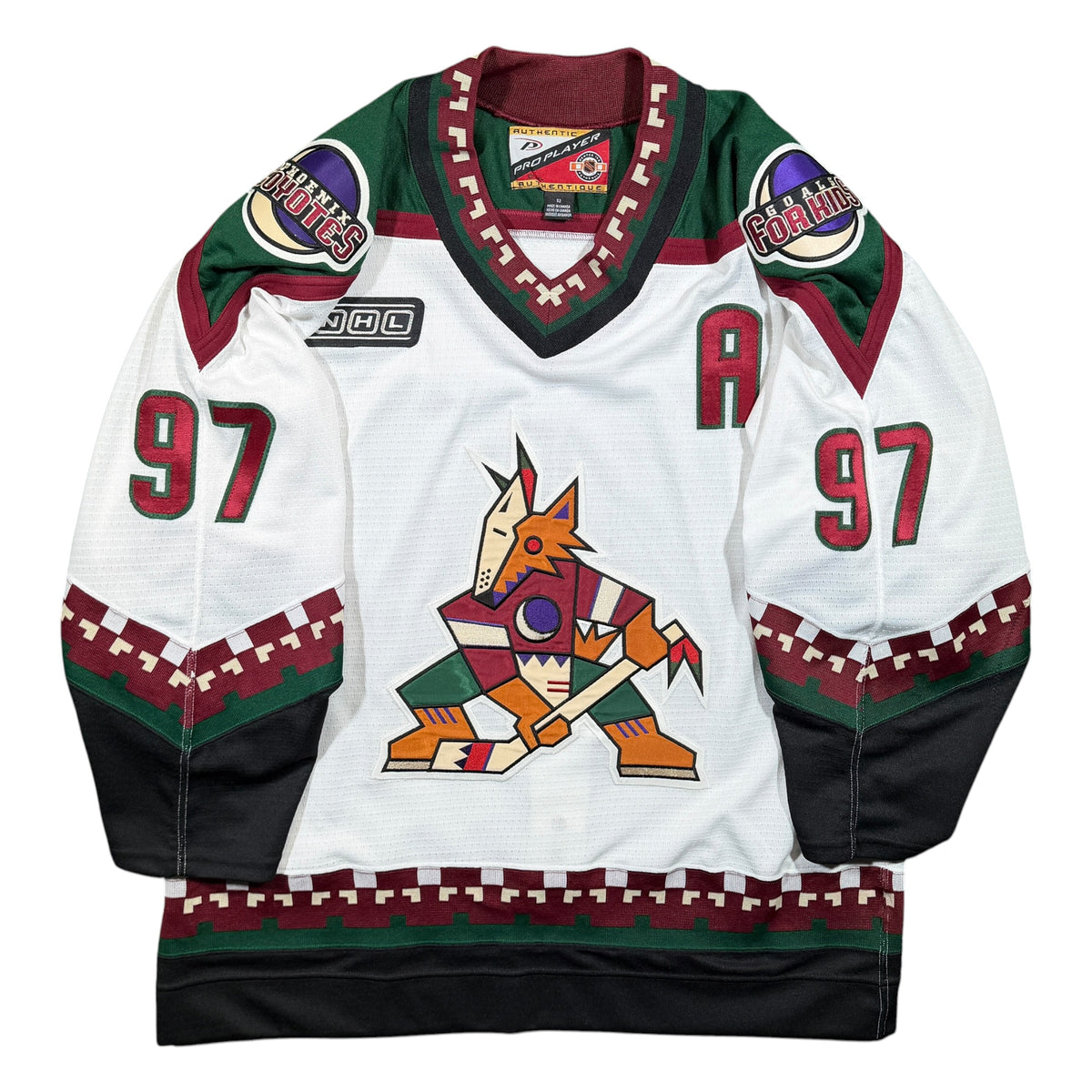 Jeremy Roenick Phoenix Coyotes Vintage Authentic Pro Player NHL Jersey - 52/Large