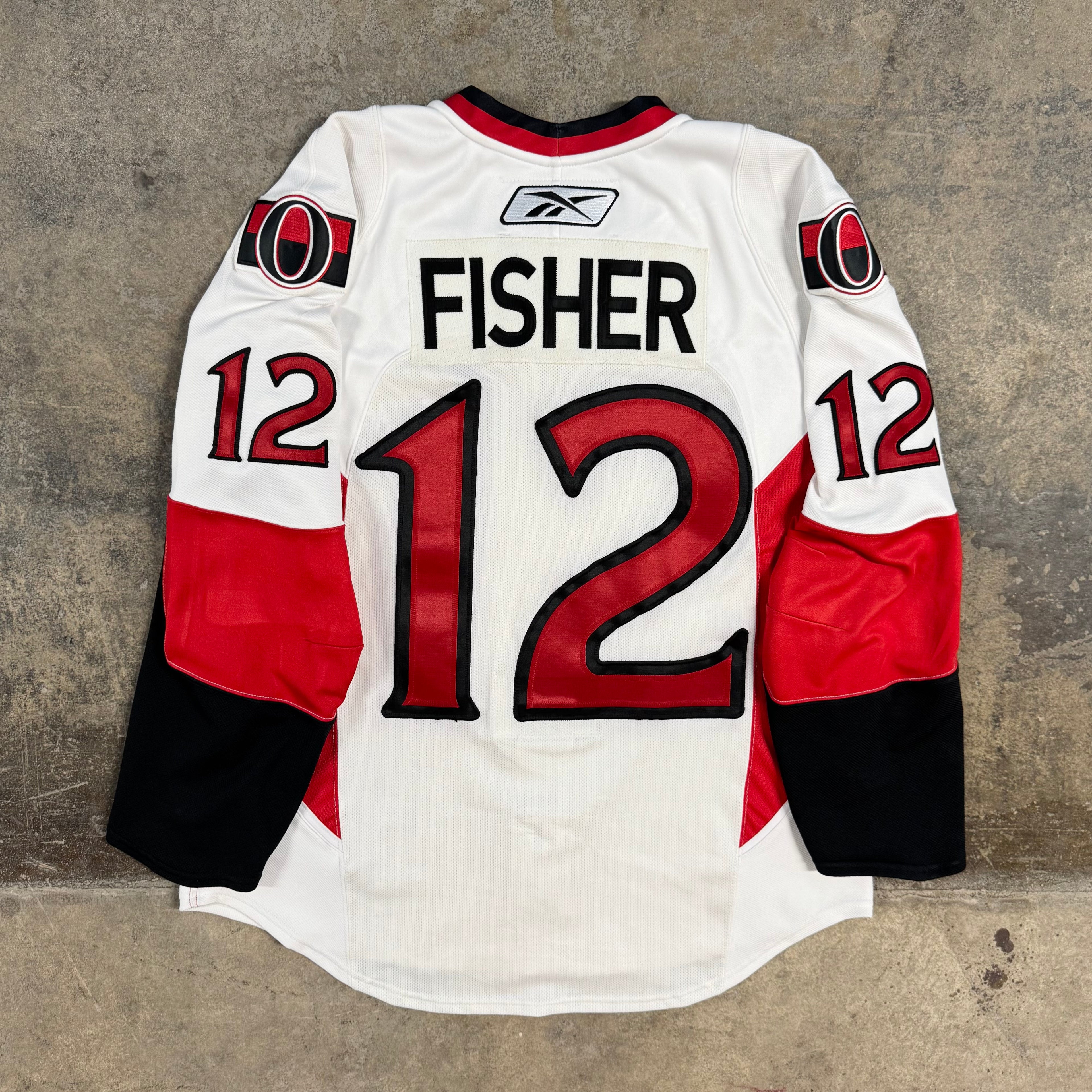Mike Fisher Ottawa Senators Reebok Authentic NHL Hockey Jersey Size 52 Large