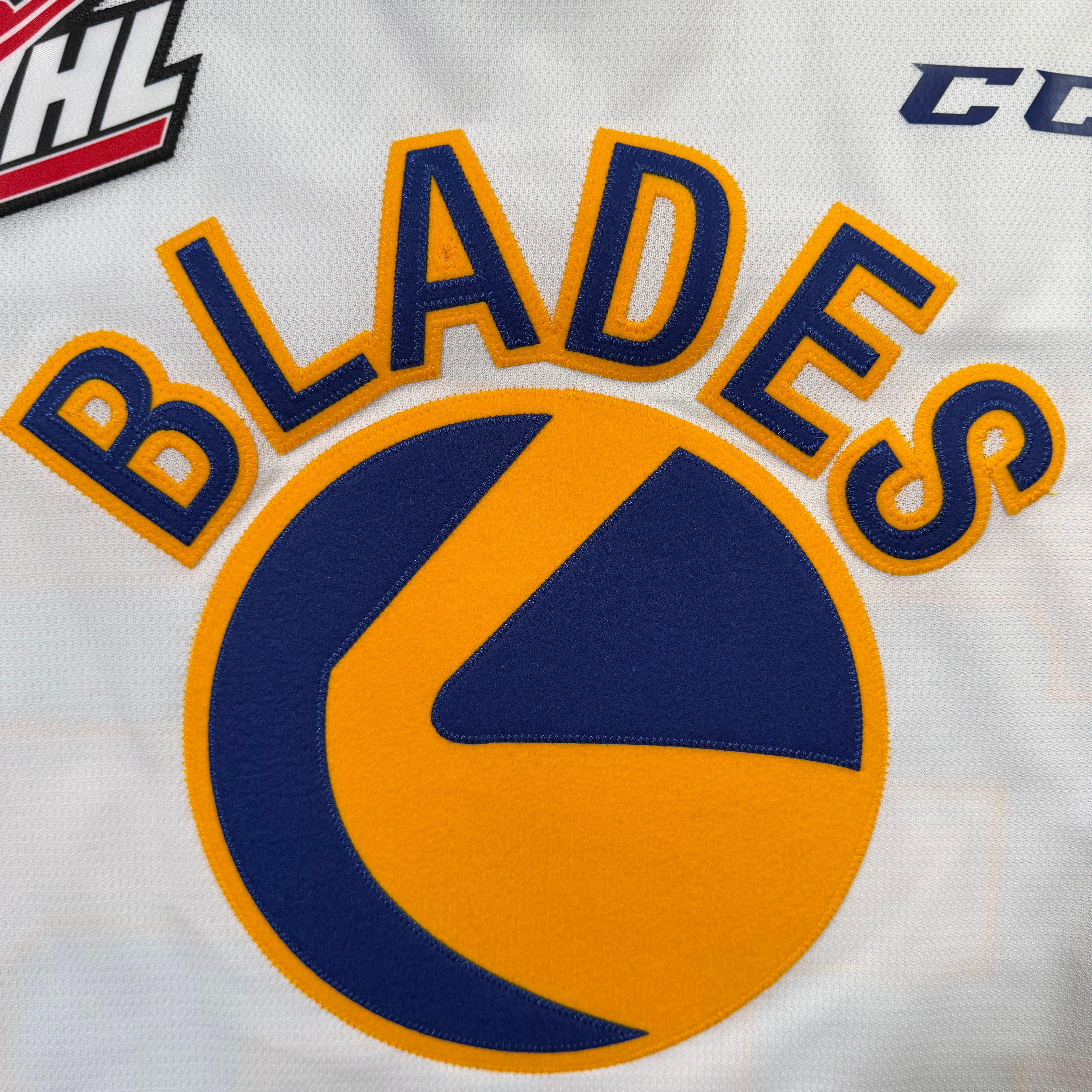 Evan Gardner Saskatoon Blades Team Issued CCM WHL Jersey - 58G