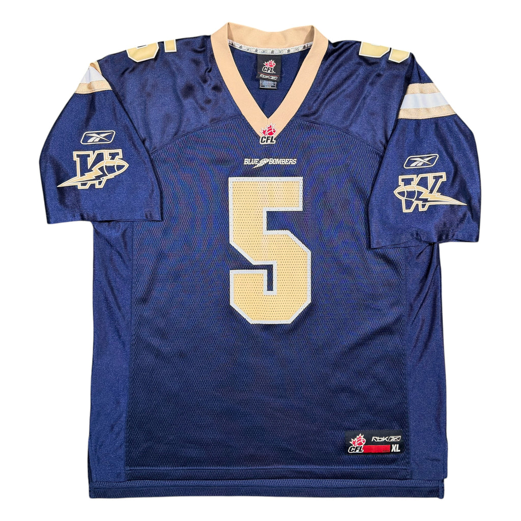 Barrin Simpson Winnipeg Blue Bombers Vintage Reebok CFL Jersey - XL