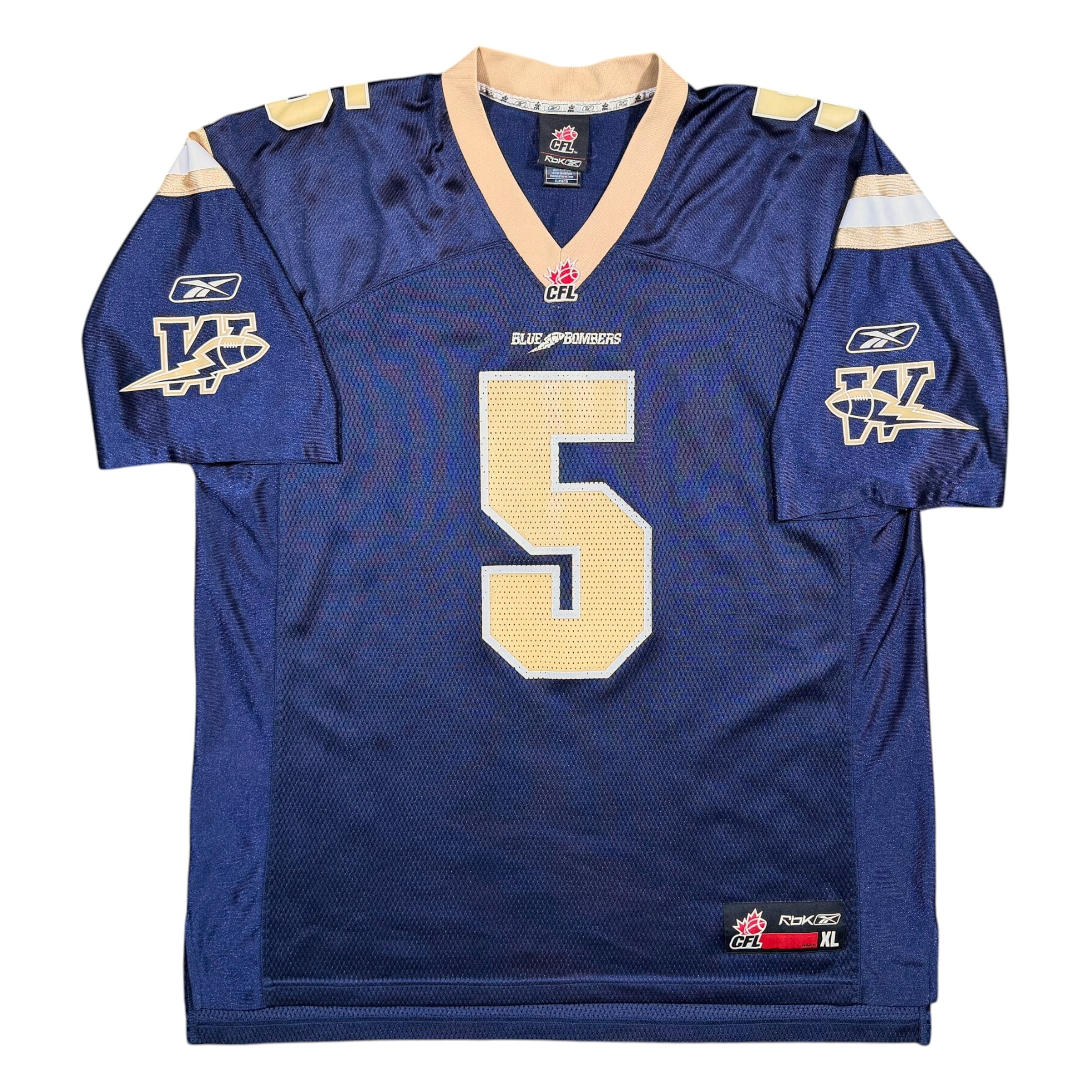 Barrin Simpson Winnipeg Blue Bombers Vintage Reebok CFL Jersey - XL