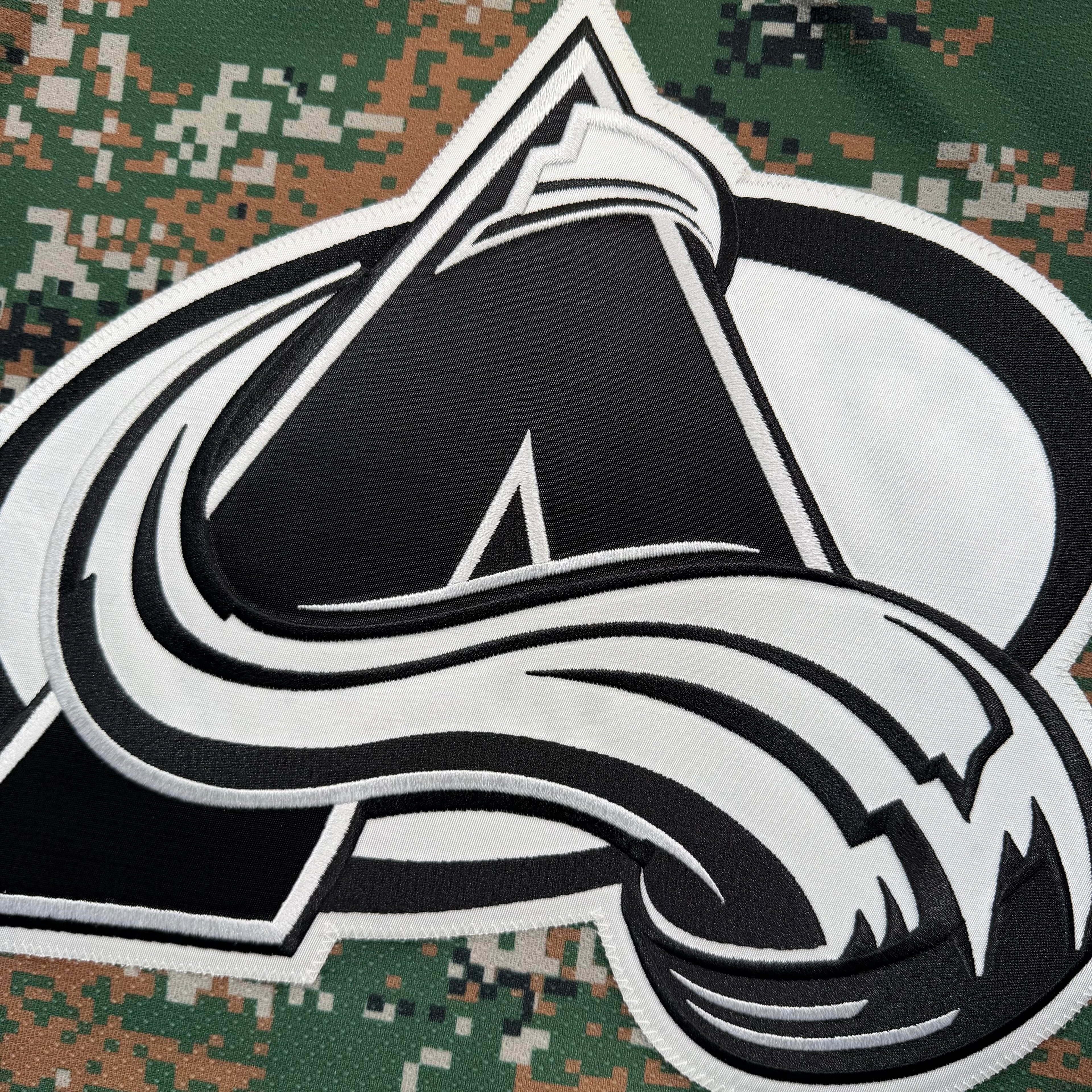 Cory Sarich Colorado Avalanche 2014 Military Appreciation Game Worn NHL Jersey COA