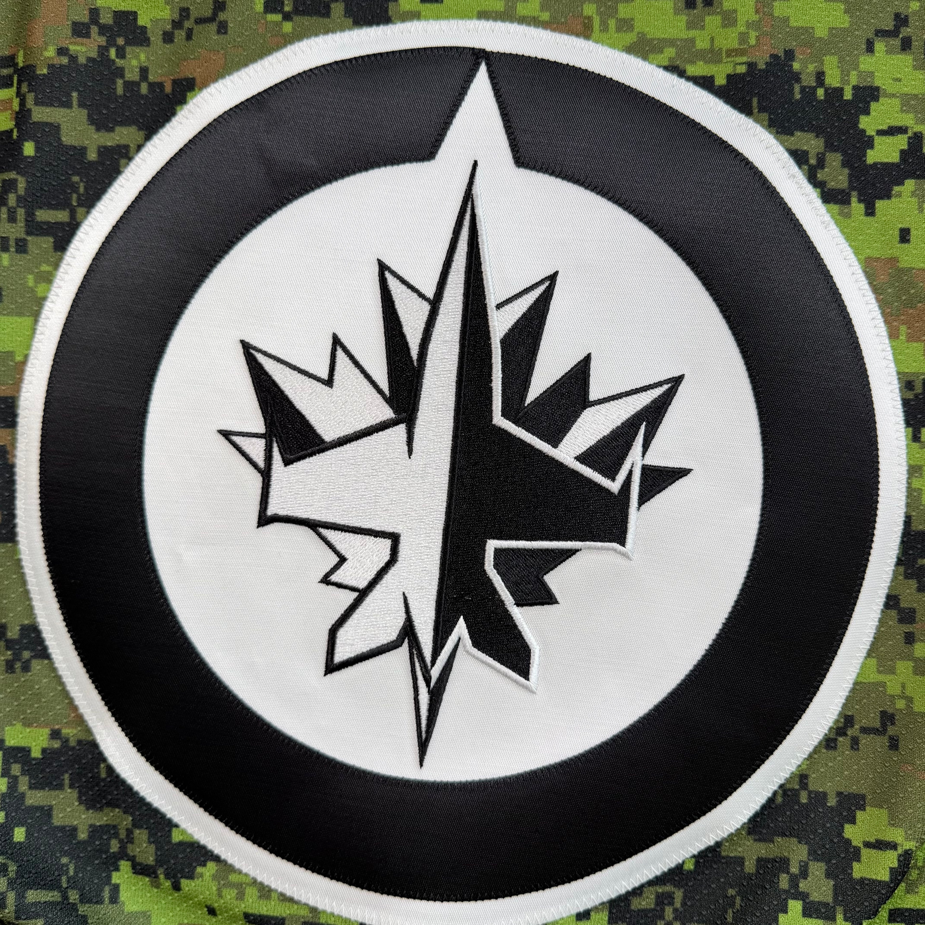 Jacob Trouba Winnipeg Jets Canadian Forces Night 2014 Reebok MIC Jersey - 52/Large