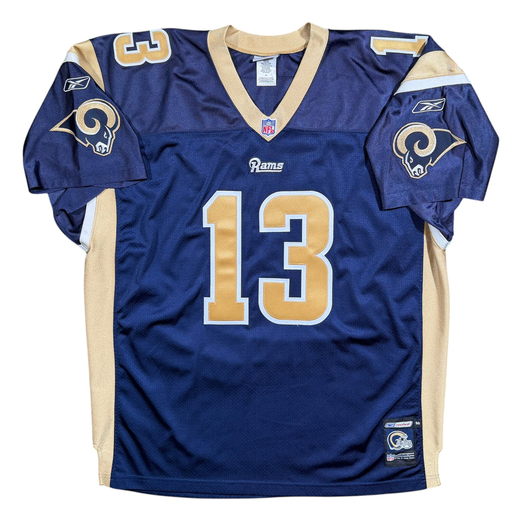 Kurt Warner St. Louis Rams Vintage Authentic Reebok Helmet Tag NFL Jersey - 56/3XL