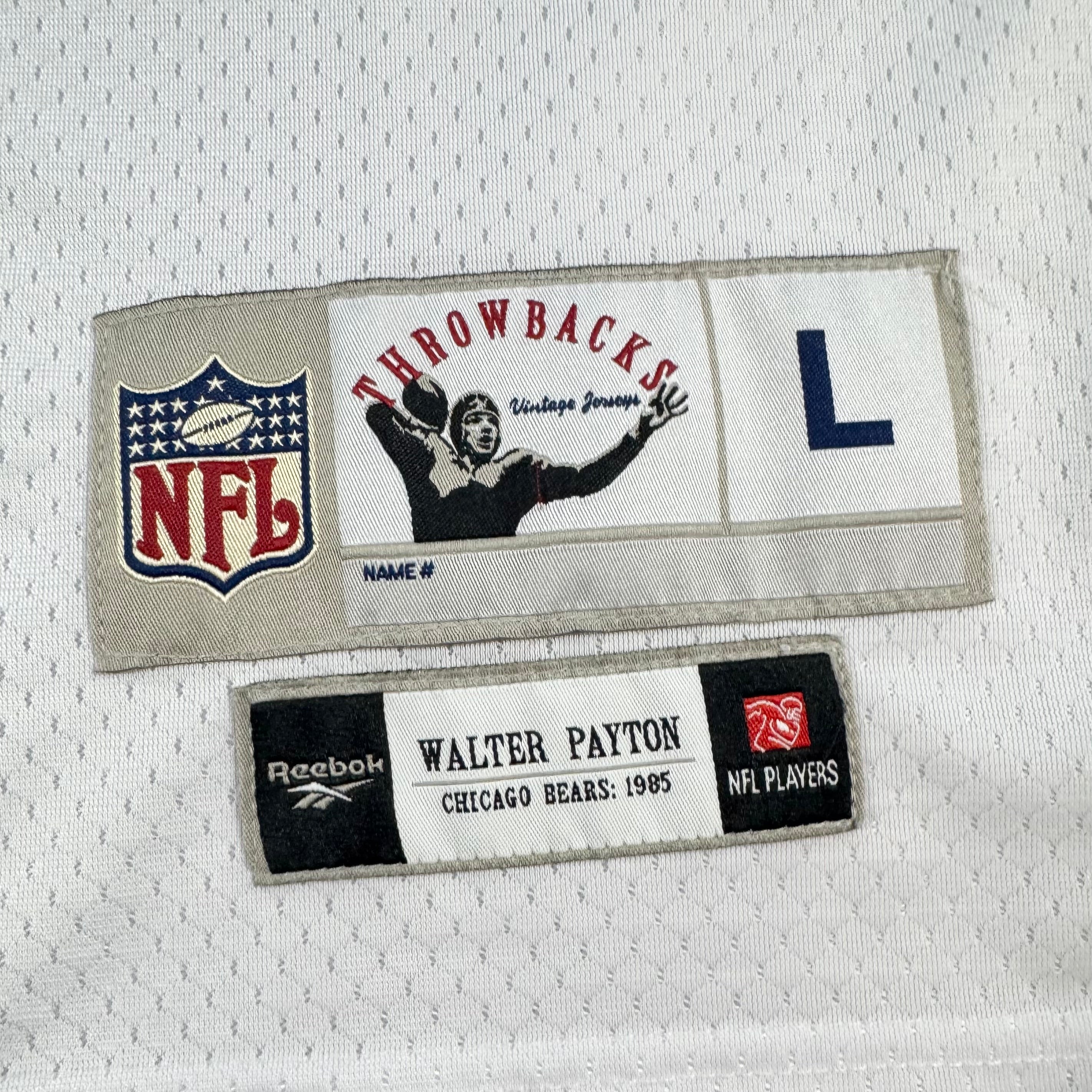 Walter Payton Chicago Bears Vintage Reebok NFL Jersey Size Large