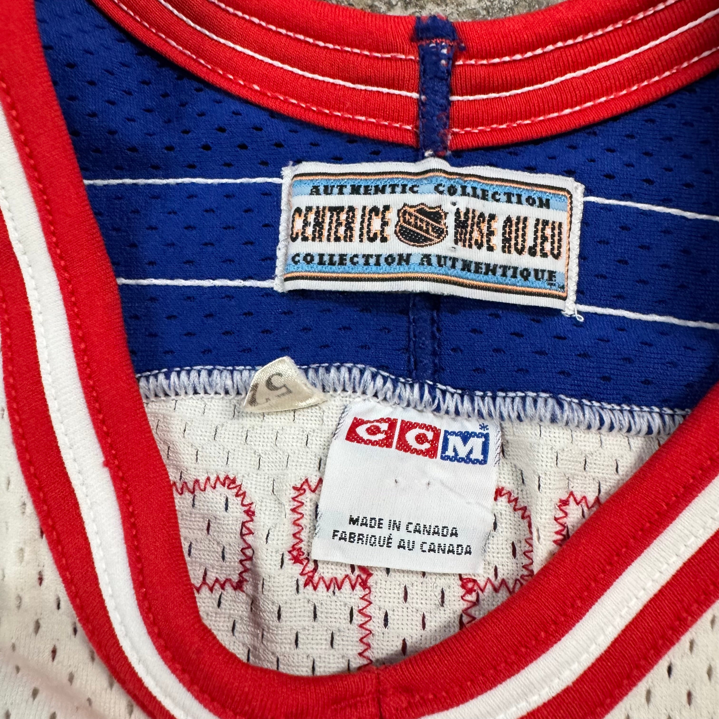 Wayne Gretzky New York Rangers Authentic CCM Mesh Hockey Jersey Size 52