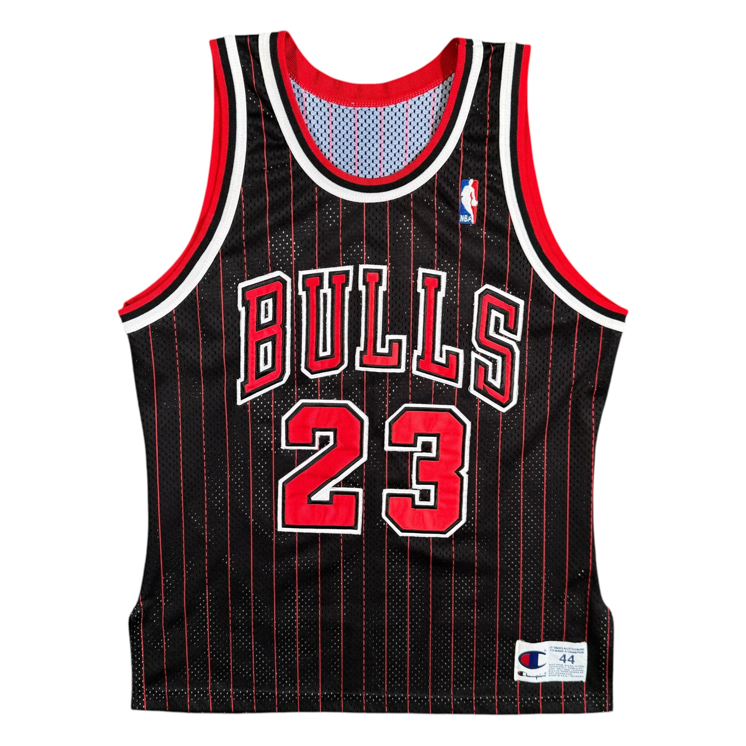Michael Jordan Chicago Bulls Vintage Champion Authentic NBA Jersey Size 44 L