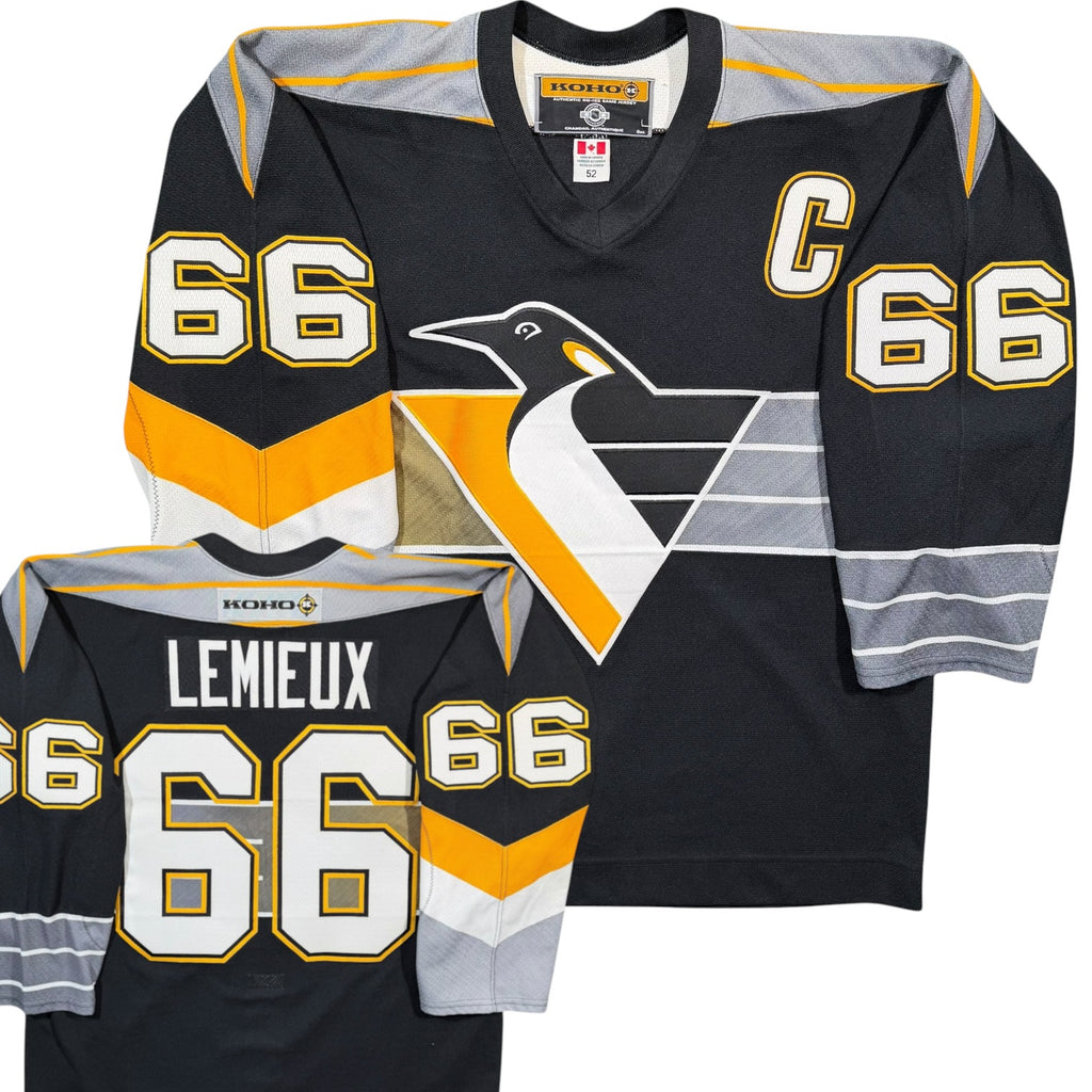Mario Lemieux Pittsburgh Penguins Vintage Authentic RoboPen MIC NHL Jersey - 52/XL