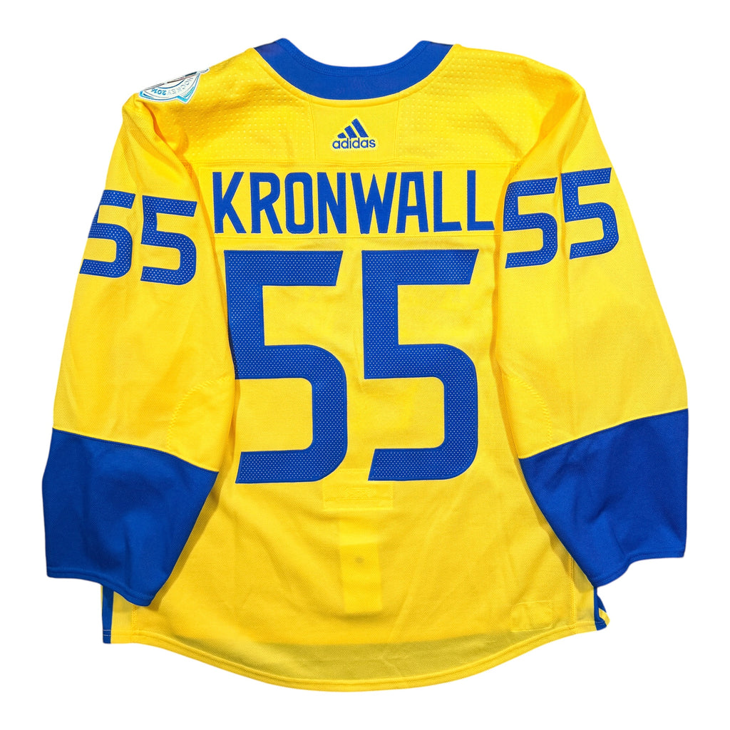 Niklas Kronwall Team Sweden 2016 WCOH Issued Authentic Adidas MIC Jersey - 56/XXL
