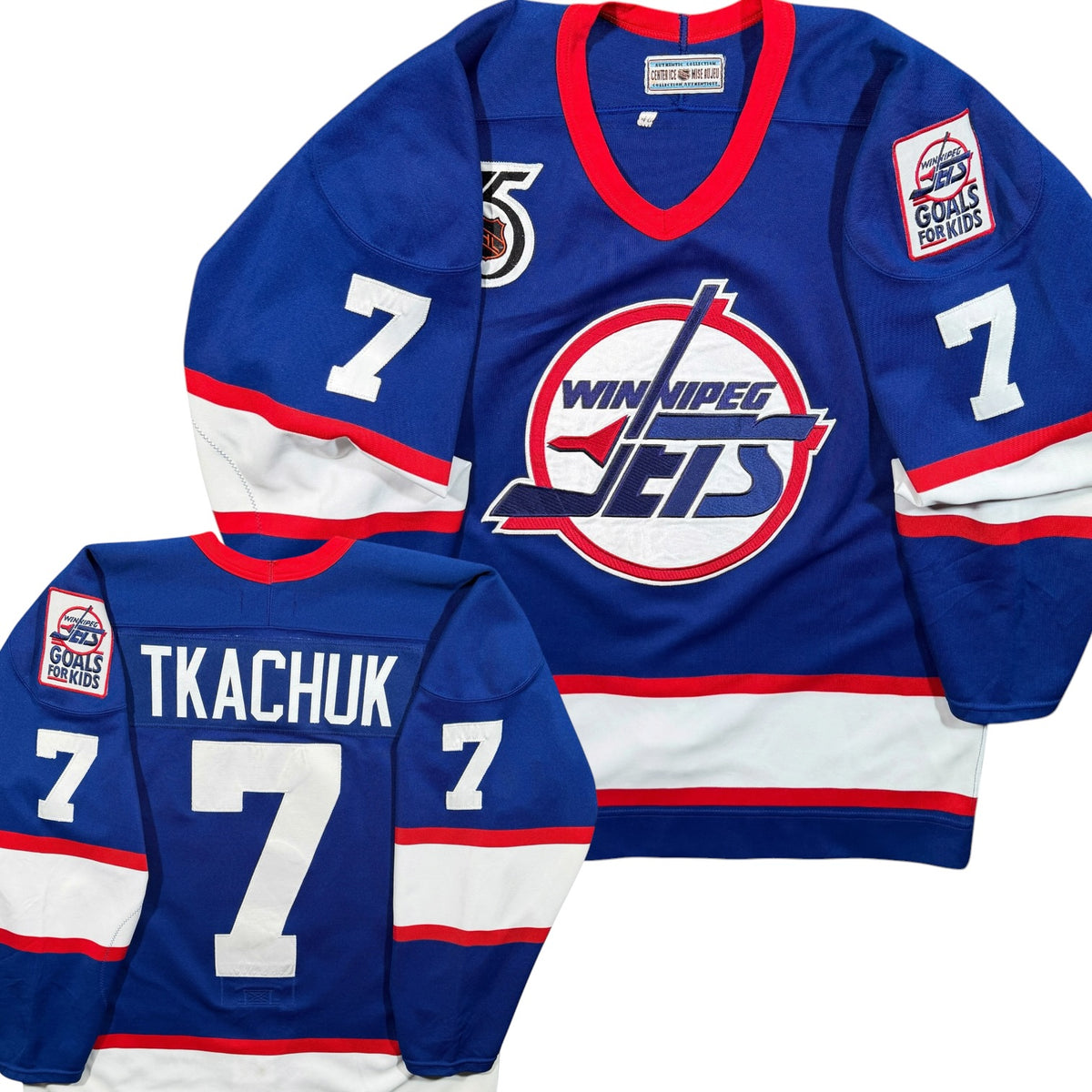 Keith Tkachuk Winnipeg Jets 1992/93 Authentic CCM NHL Jersey - 48/Large