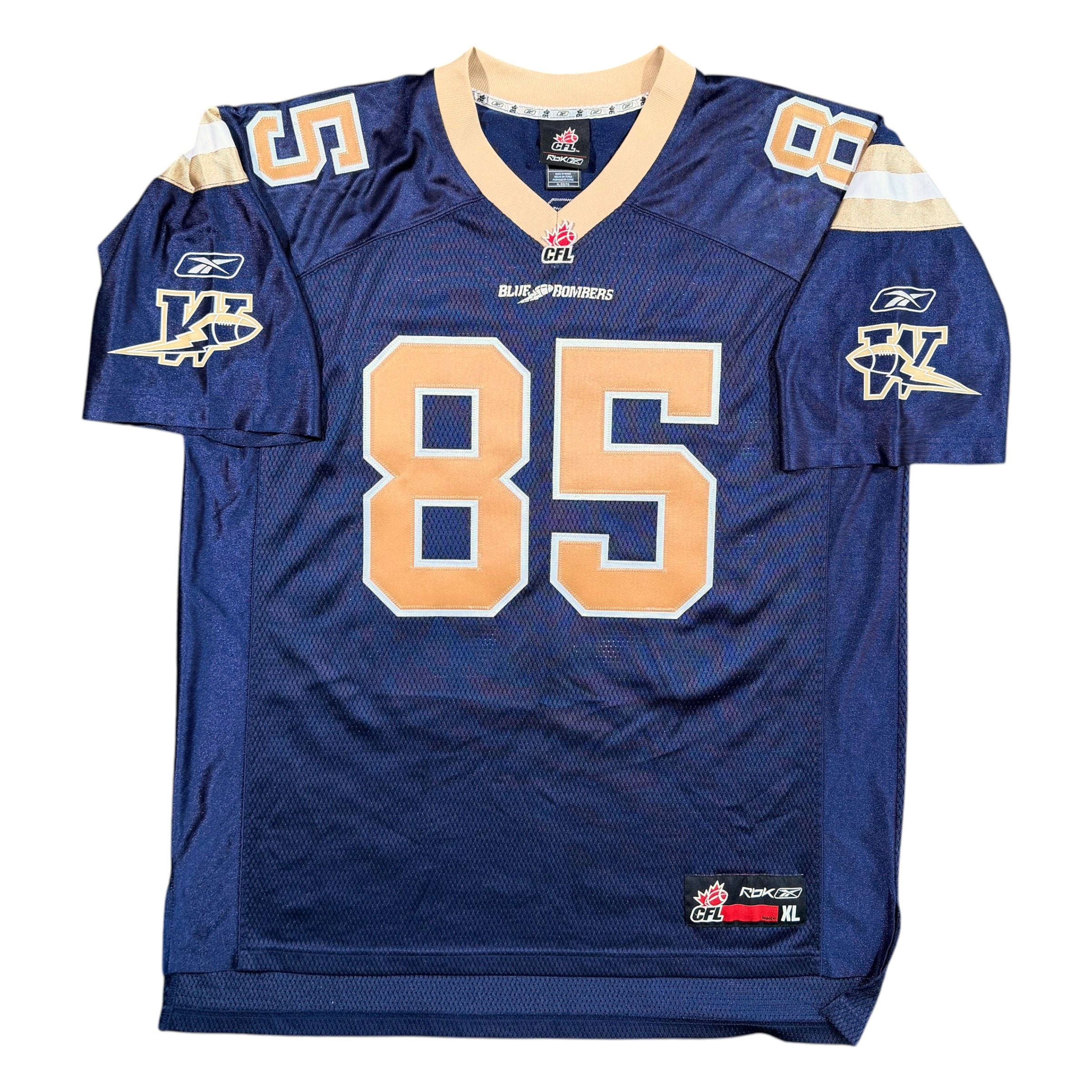 Milt Stegall Winnipeg Blue Bombers Vintage Reebok CFL Jersey - XL