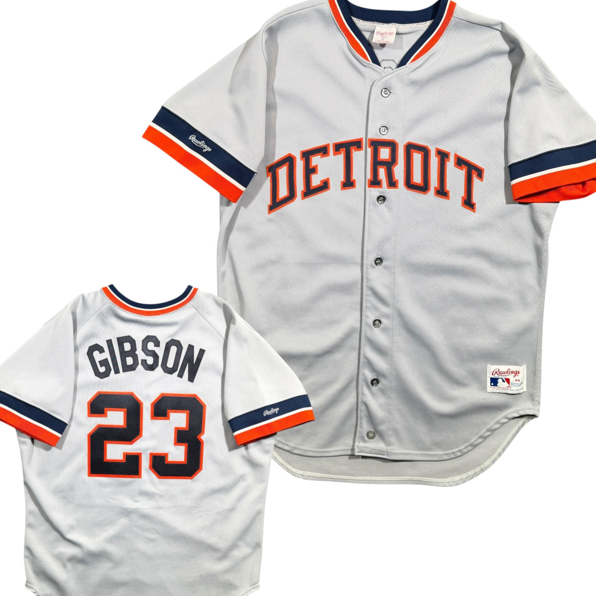 Kirk Gibson Detroit Tigers Vintage Rawlings MLB Jersey - 44/Large