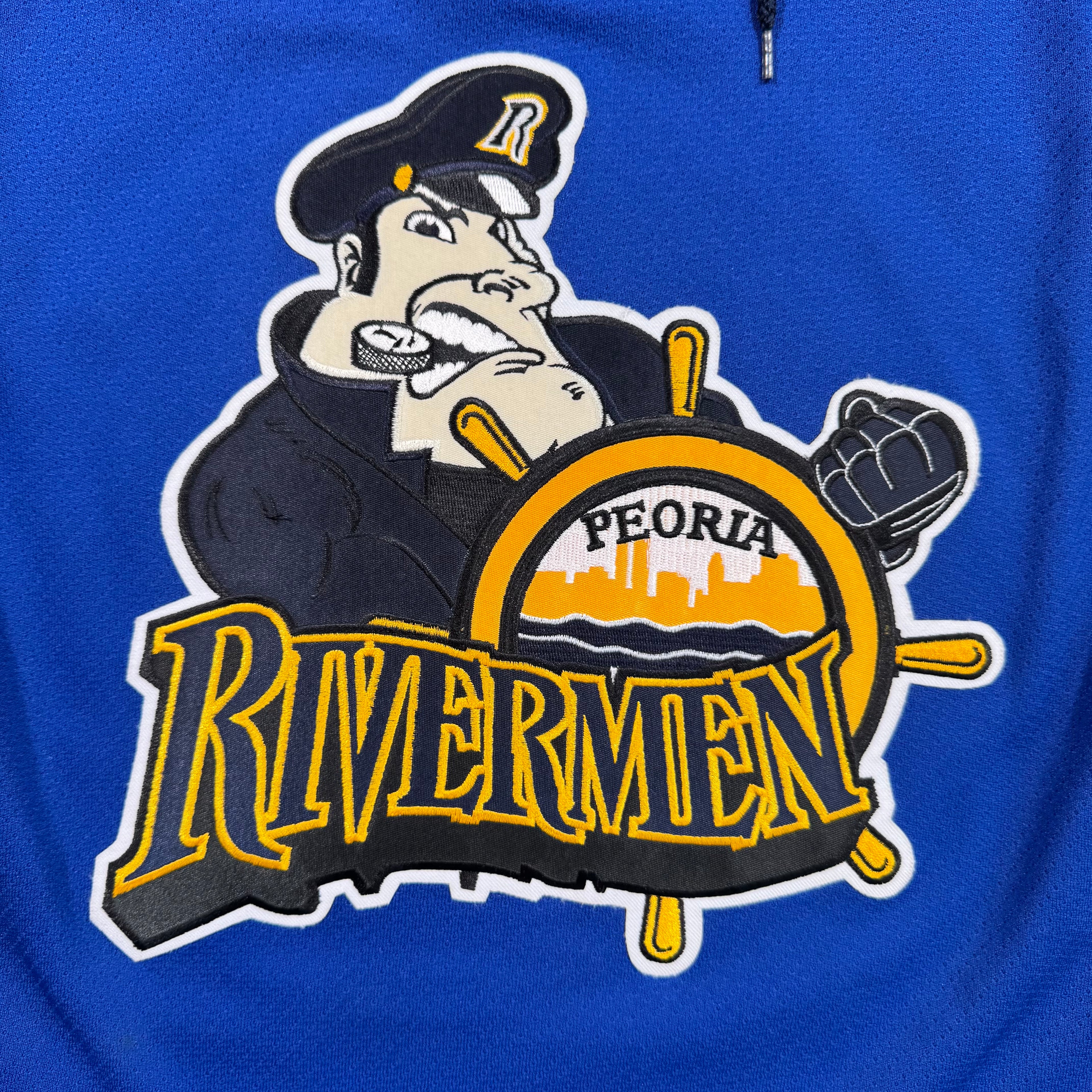 Peoria Rivermen Vintage Reebok AHL Hockey Jersey - Medium