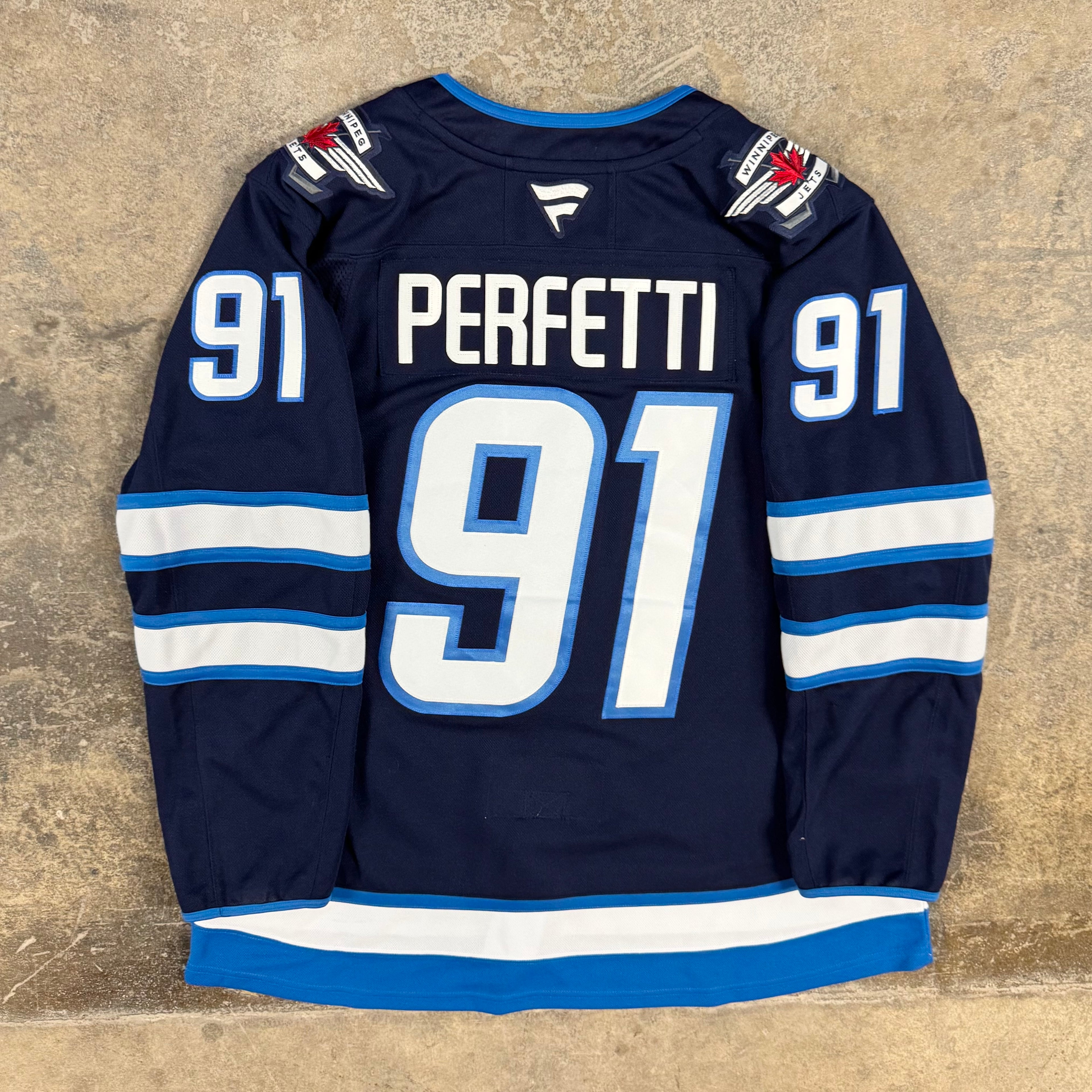 Cole Perfetti Winnipeg Jets Fanatics Premium NHL Hockey Jersey Size 56 XXL