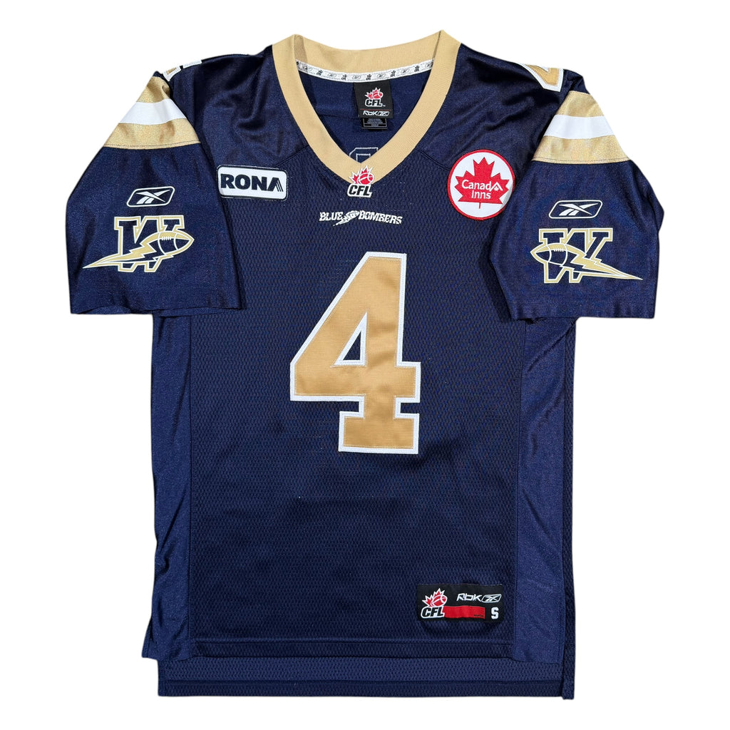 Buck Pierce Winnipeg Blue Bombers Vintage Reebok CFL Jersey - Small