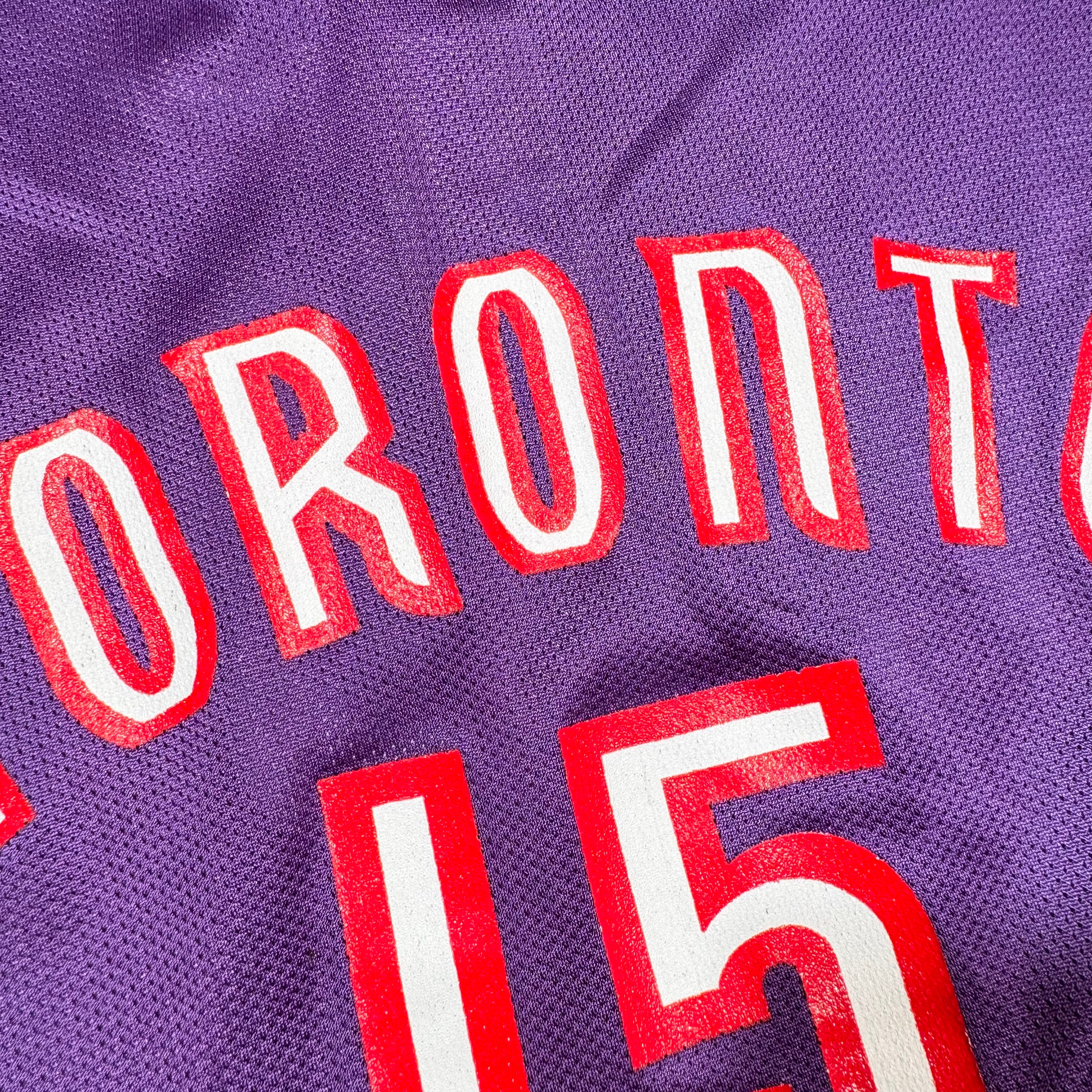 Vince Carter Toronto Raptors Vintage Champion NBA Jersey Size 44 Large