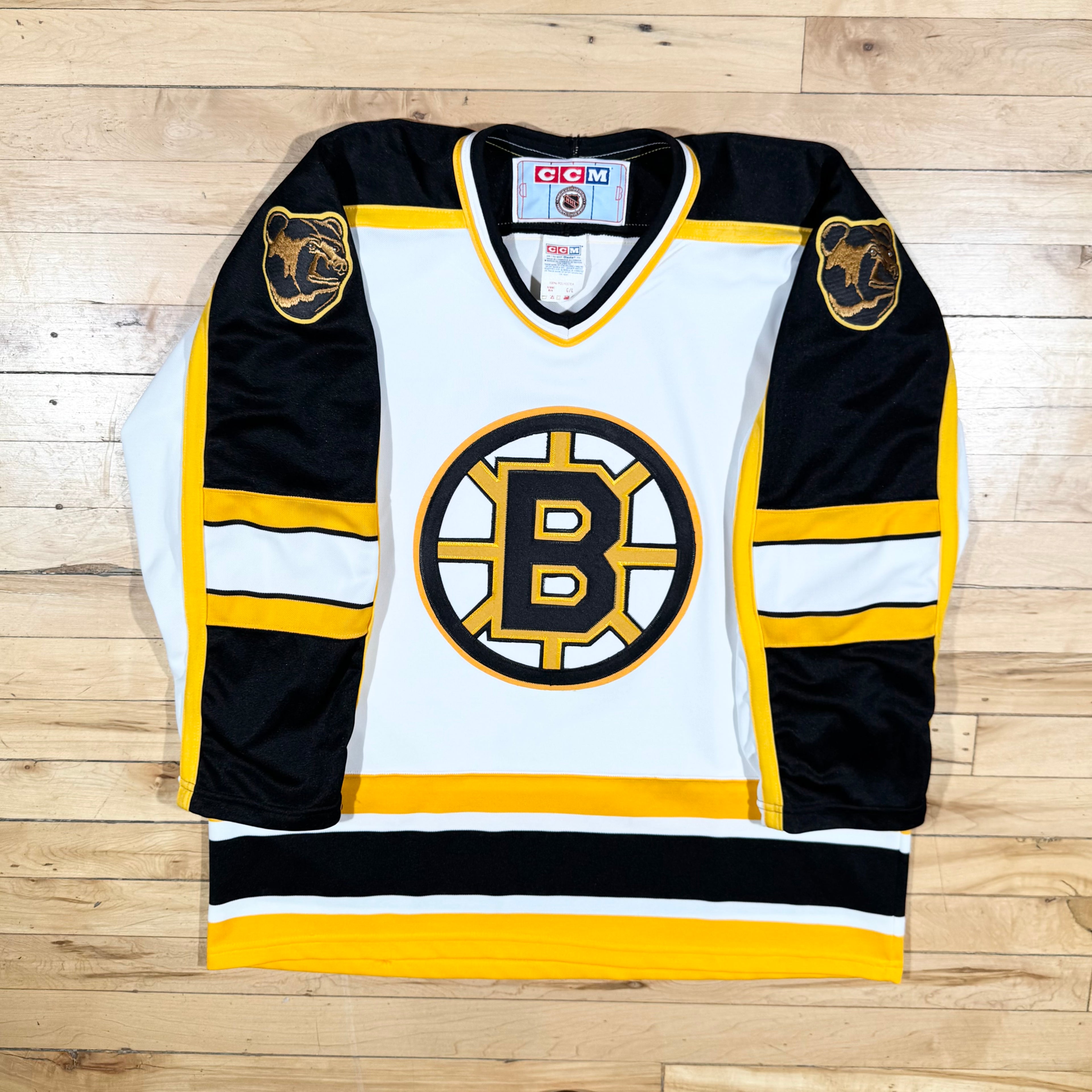 Boston Bruins Vintage CCM NHL Hockey Jersey Size Large