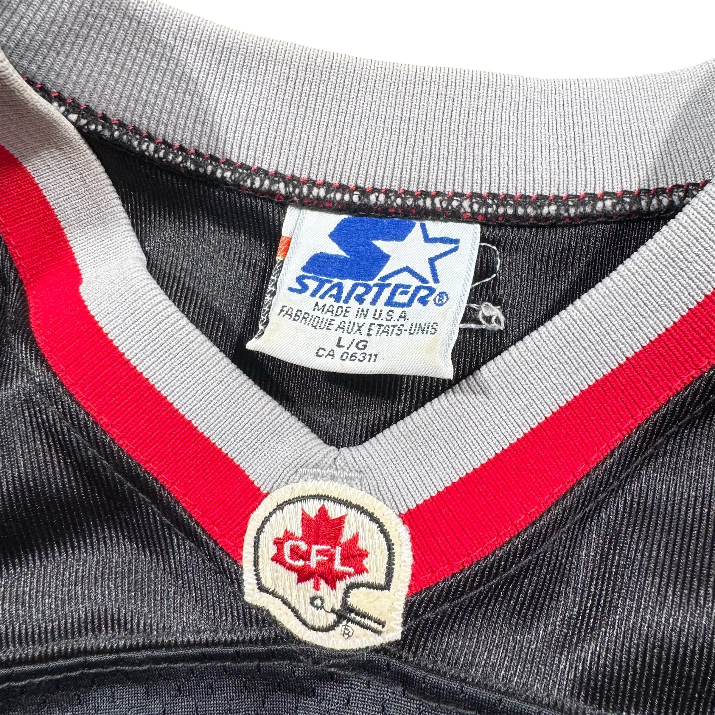 John Hardy Ottawa Rough Riders 1993 Team Issued CFL Starter Jersey