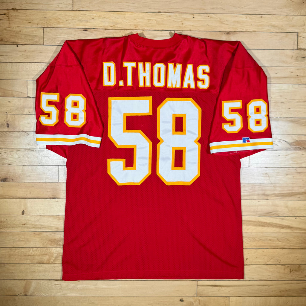 Derrick Thomas Kansas City Chiefs Vintage Russell Authentic NFL Jersey Size 52 XL