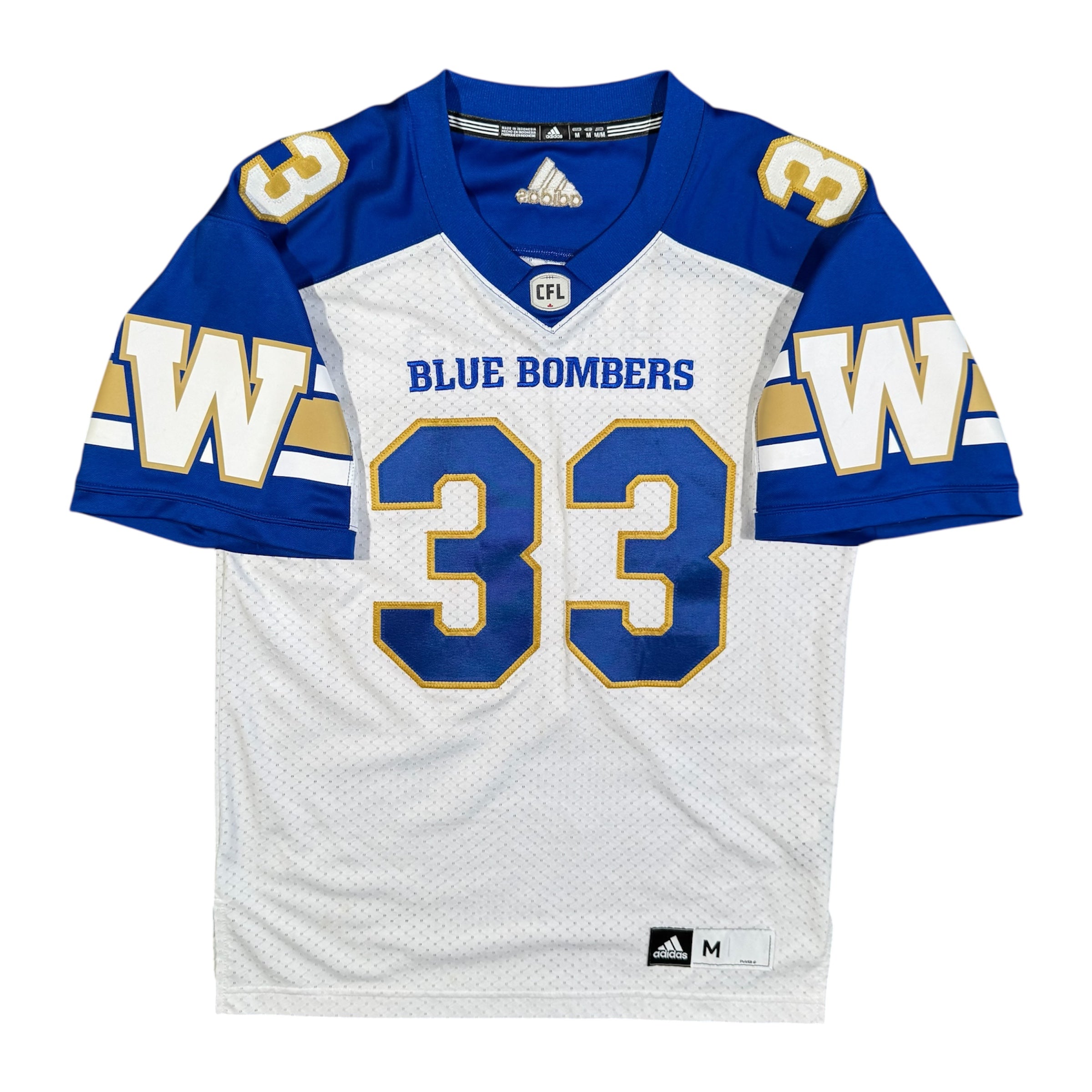 Andrew Harris Winnipeg Blue Bombers Adidas CFL Jersey Size Medium