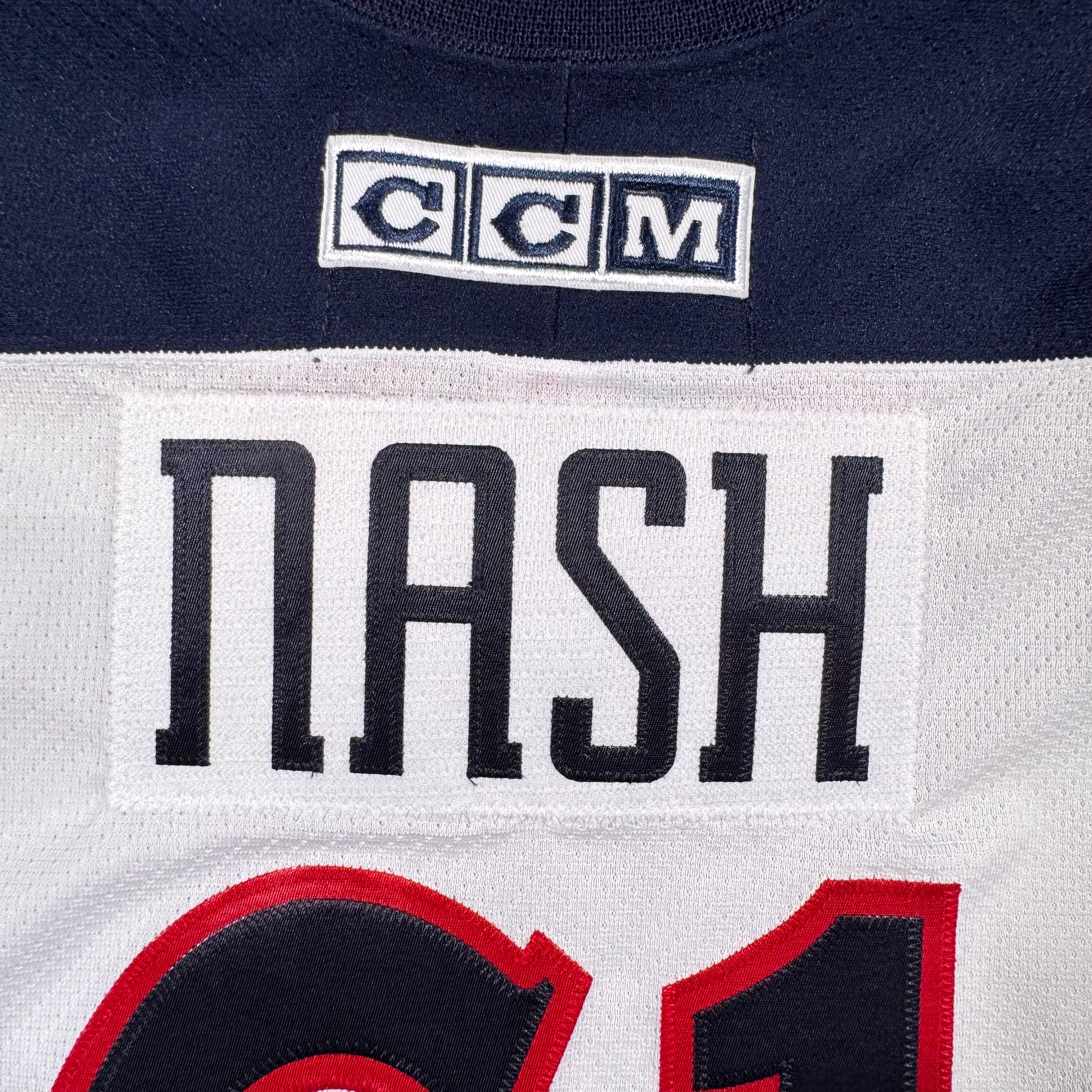 Rick Nash Columbus Blue Jackets Vintage CCM NHL Jersey Size Small