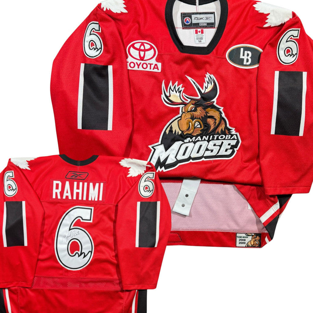 Daniel Rahimi Manitoba Moose 2008/09 Team Canada Game Worn Reebok AHL Jersey