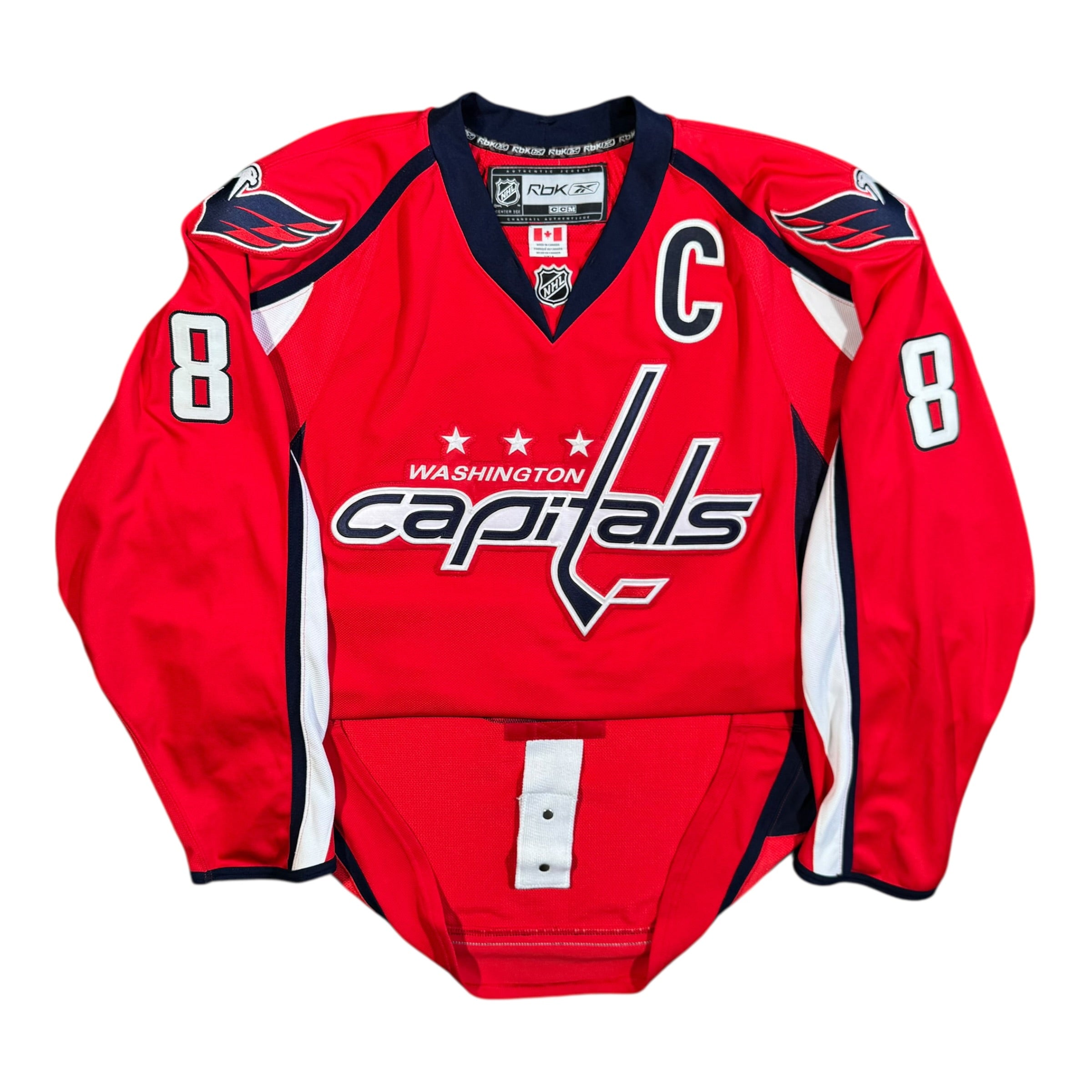 Alex Ovechkin Washington Capitals Reebok Authentic MIC NHL Jersey Size 56