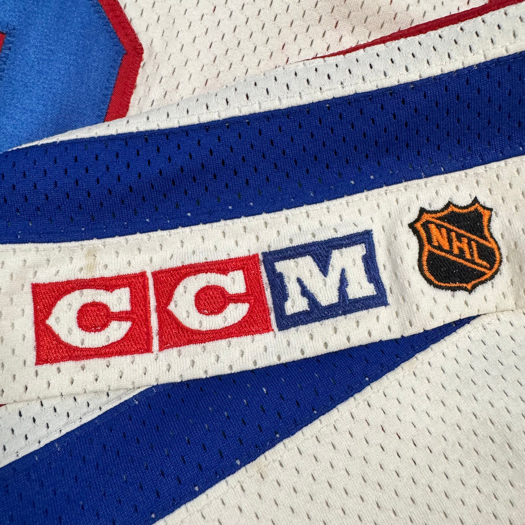 Wayne Gretzky New York Rangers Authentic CCM Mesh Hockey Jersey Size 52