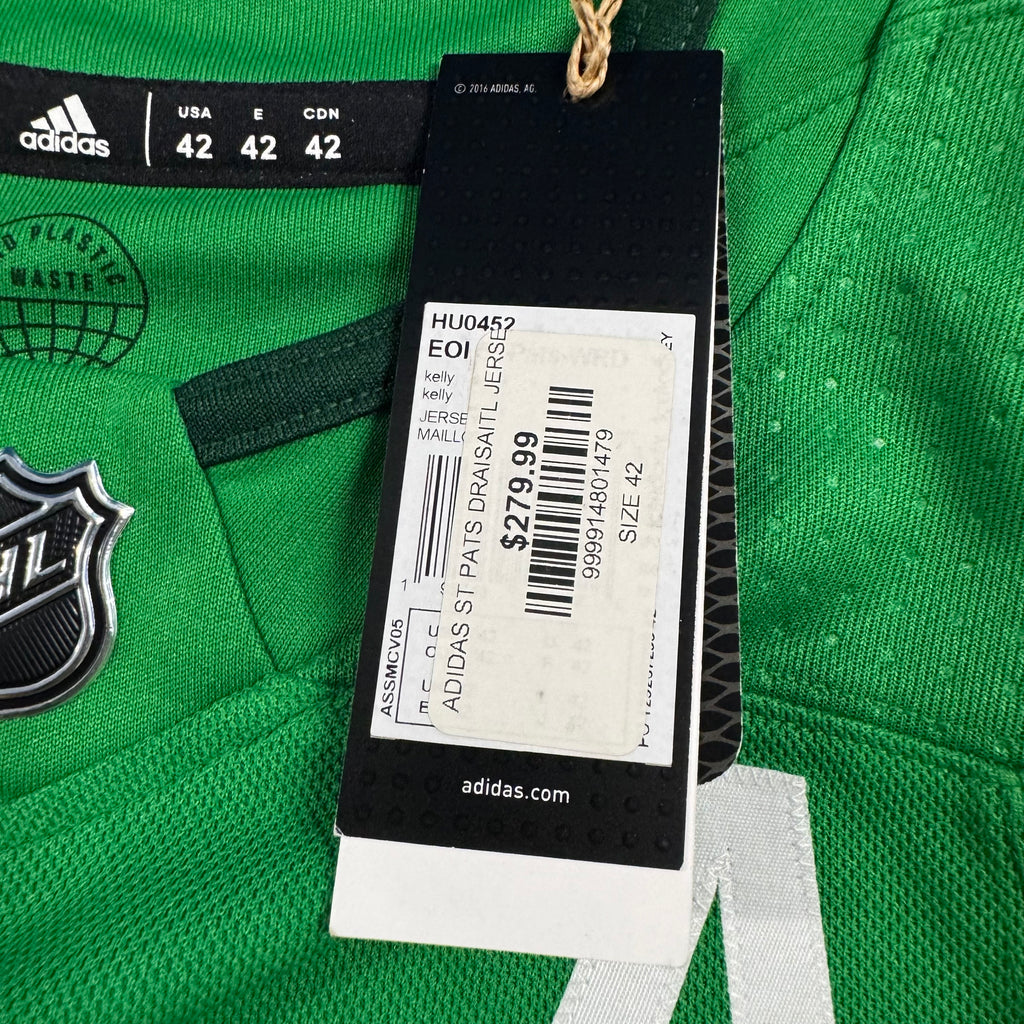 Leon Draisaitl Edmonton Oilers St. Patrick’s Day Adidas NHL Jersey Size 42 XXS