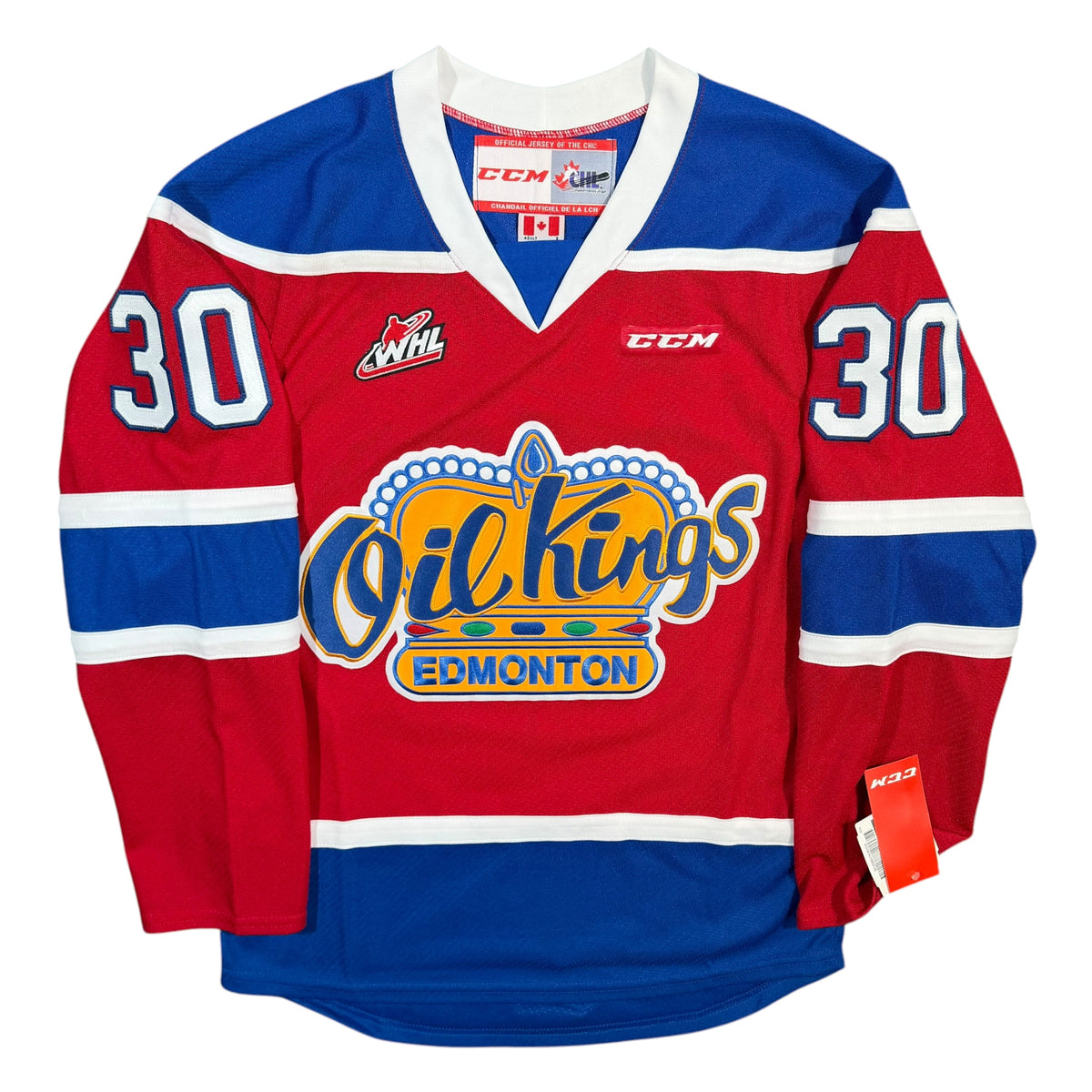 Tristan Jarry Edmonton Oil Kings WHL CCM Jersey - Small